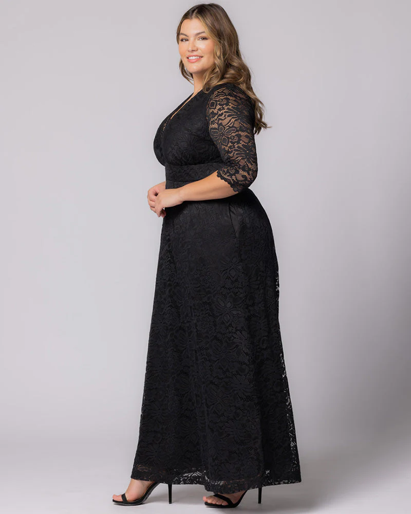 Plus Size Maria Lace Evening Gown - Image 3