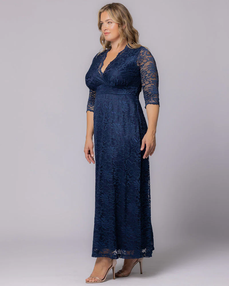Plus Size Maria Lace Evening Gown - Image 7