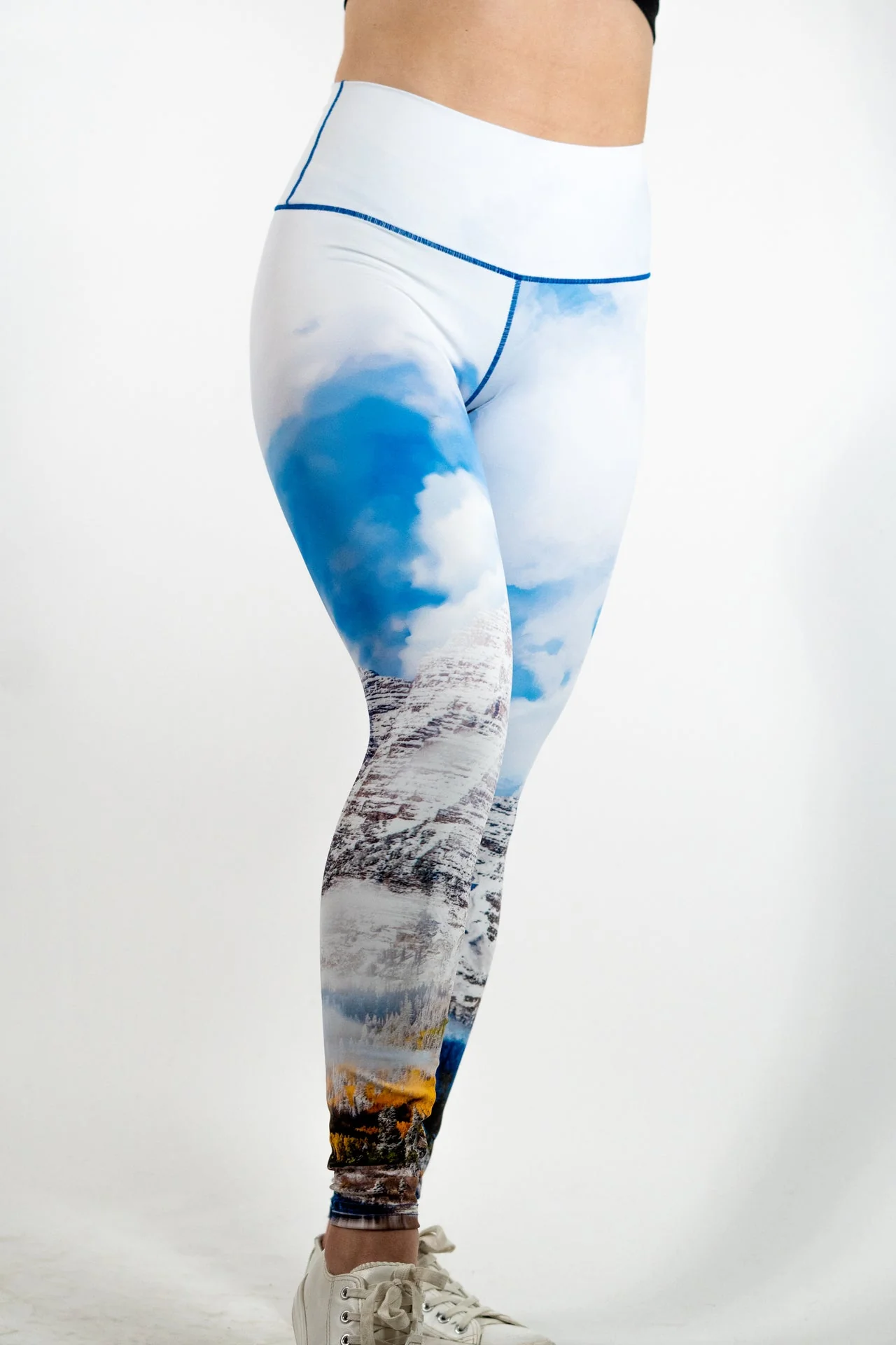 Eco-Friendly Maroon Bells Fall Yoga Pants
