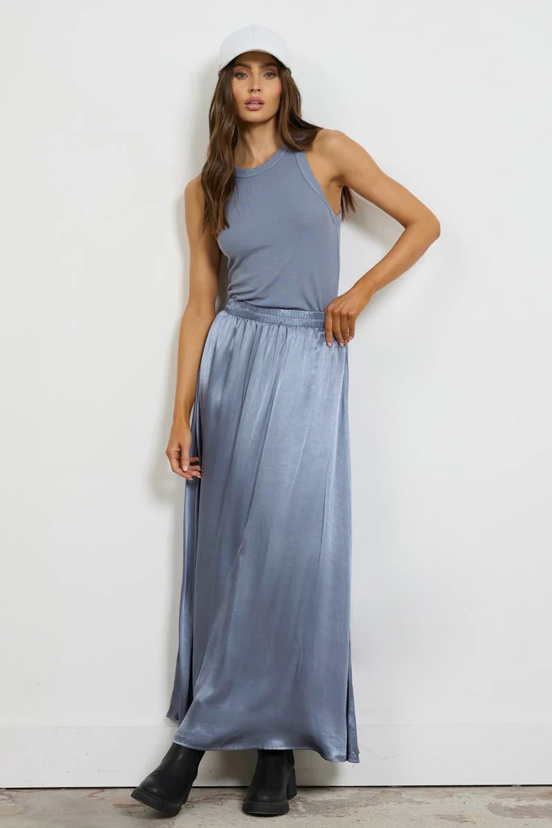 Maureen Satin Volume Skirt - Image 10