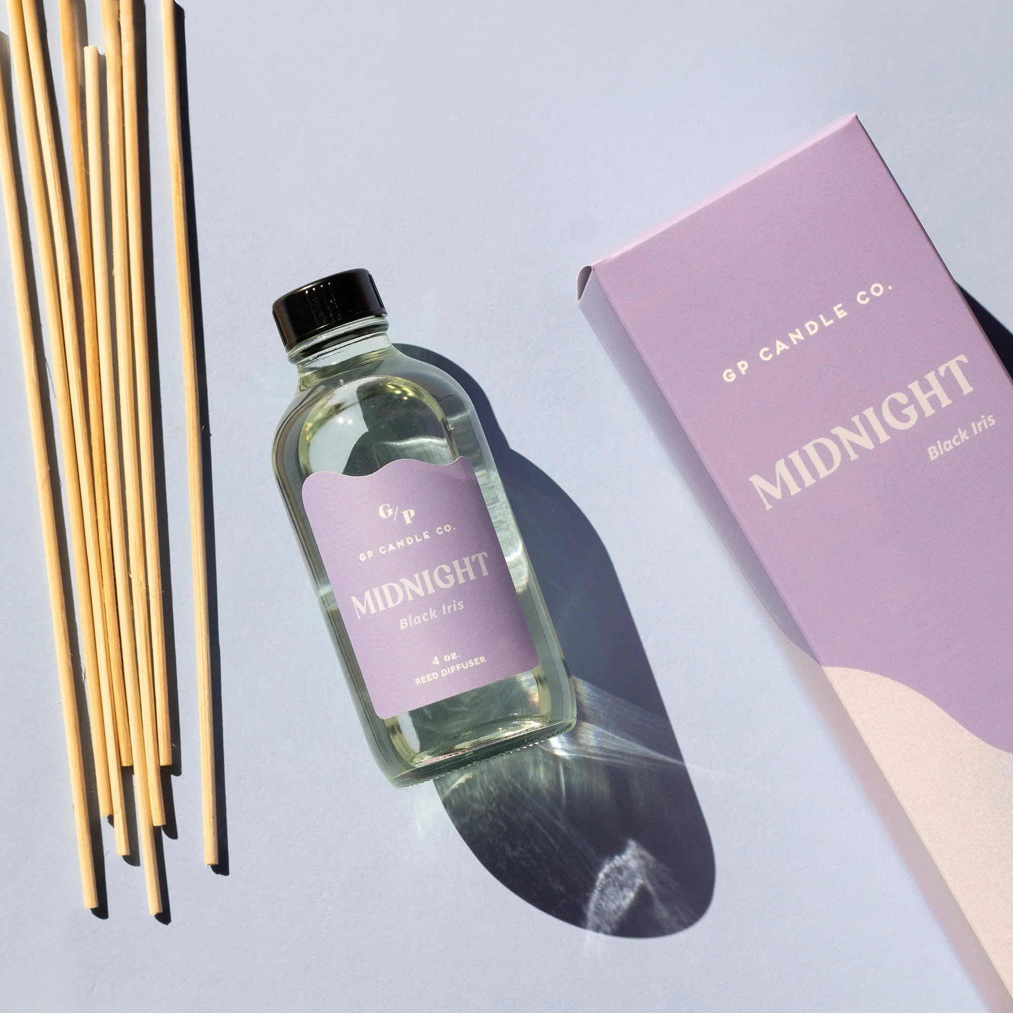Midnight 4 oz. Hue Reed Diffuser - Black Iris
