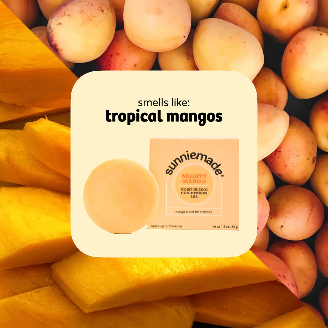 Plastic-Free Mango Moisturizing Conditioner Bar - Image 5