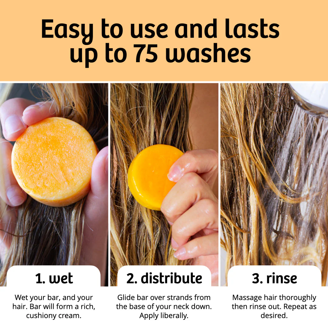 Plastic-Free Mango Moisturizing Conditioner Bar - Image 8