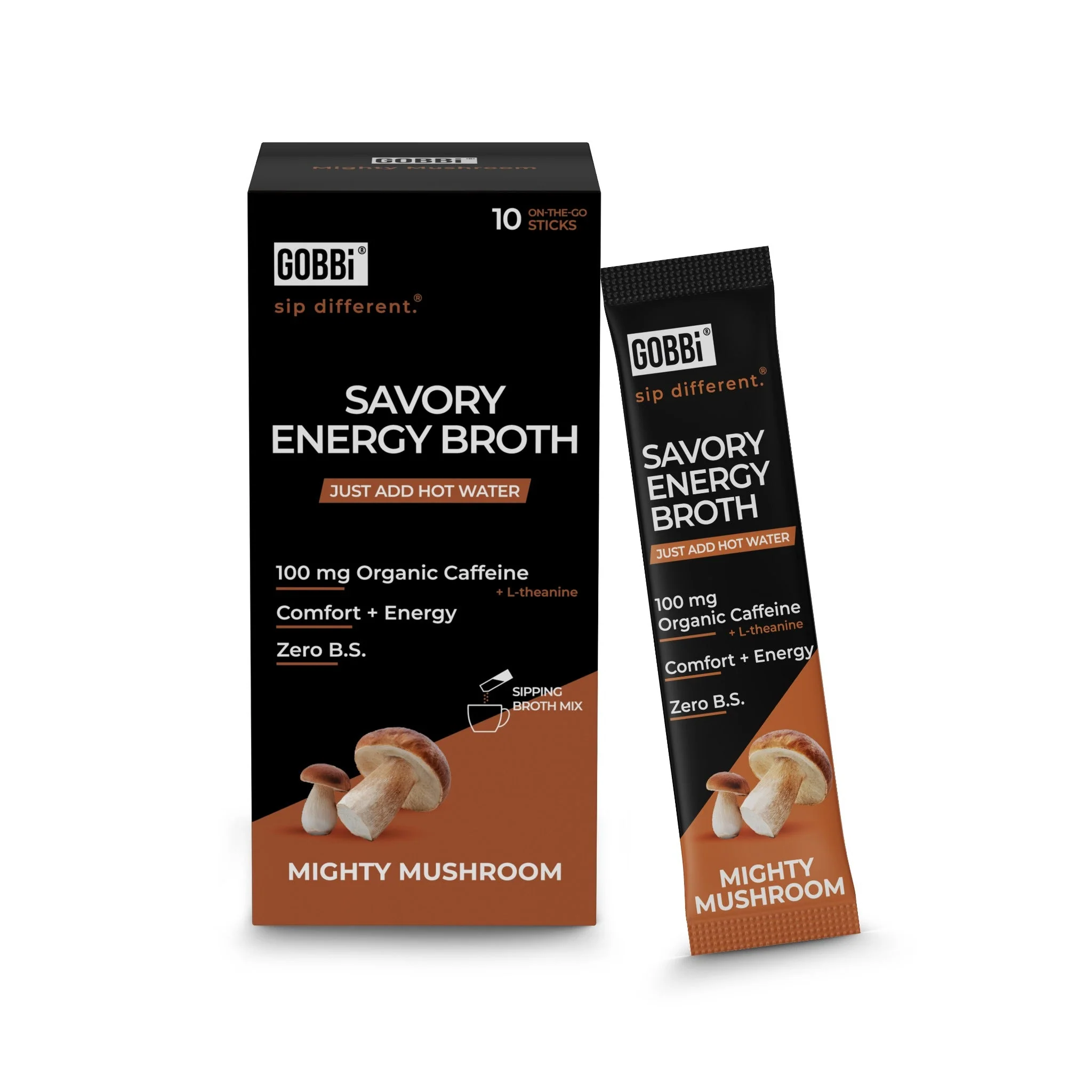 Savory Energy Broth Mighty Mushroom - 10 Or 20 Pack