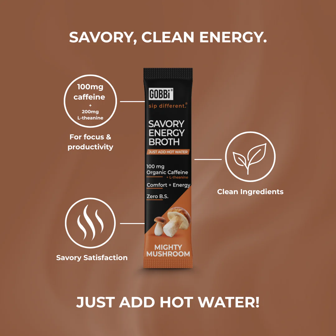 Savory Energy Broth Mighty Mushroom - 10 Or 20 Pack - Image 4
