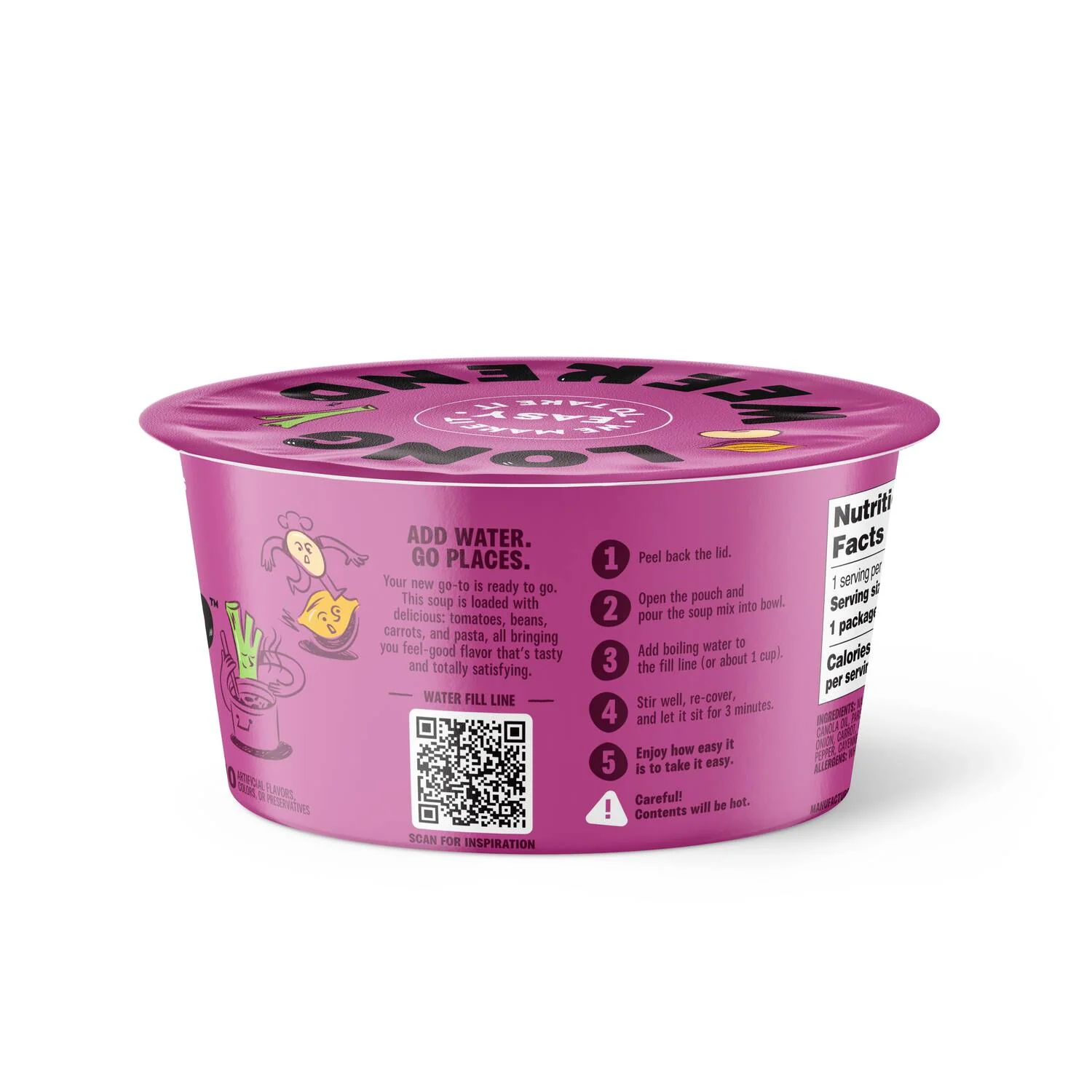 Instant Soup Minestrone 6-Pack - Beans & Pasta - Image 2