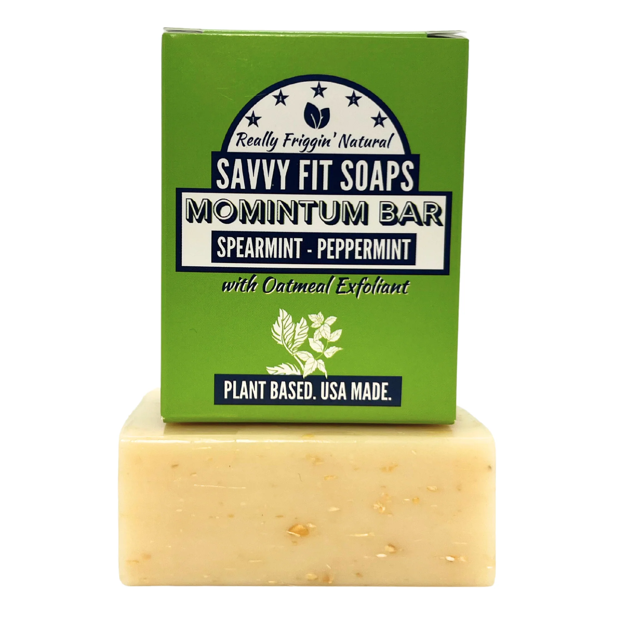 Momintum Natural Bar Soap Trio - Oatmeal & Mint - Image 2