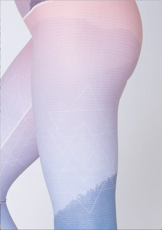 Eco-Friendly Mountain Twilight Yoga Pants - Image 2