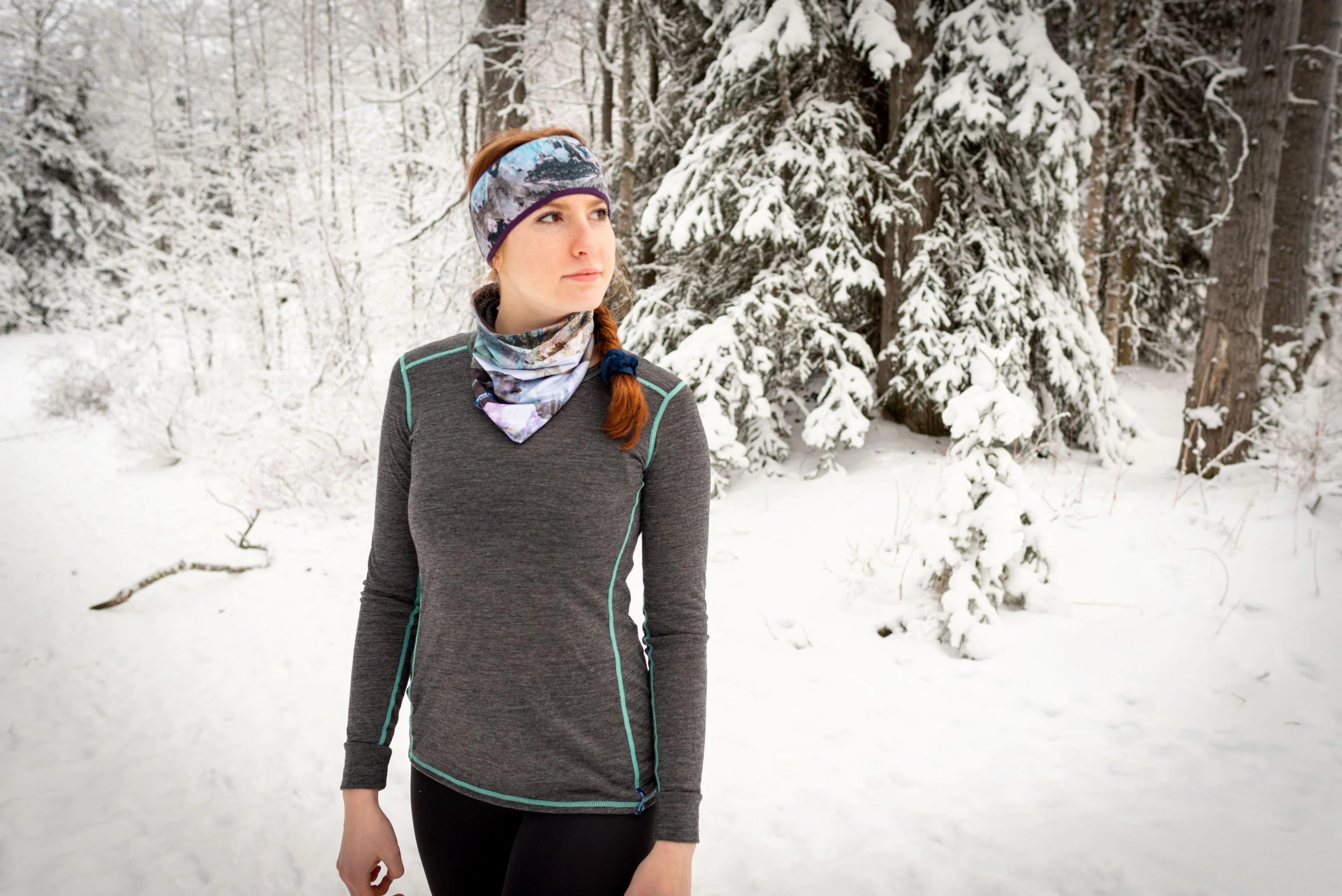 Mountain Merino Wool V Front Neck Warmer - Image 16