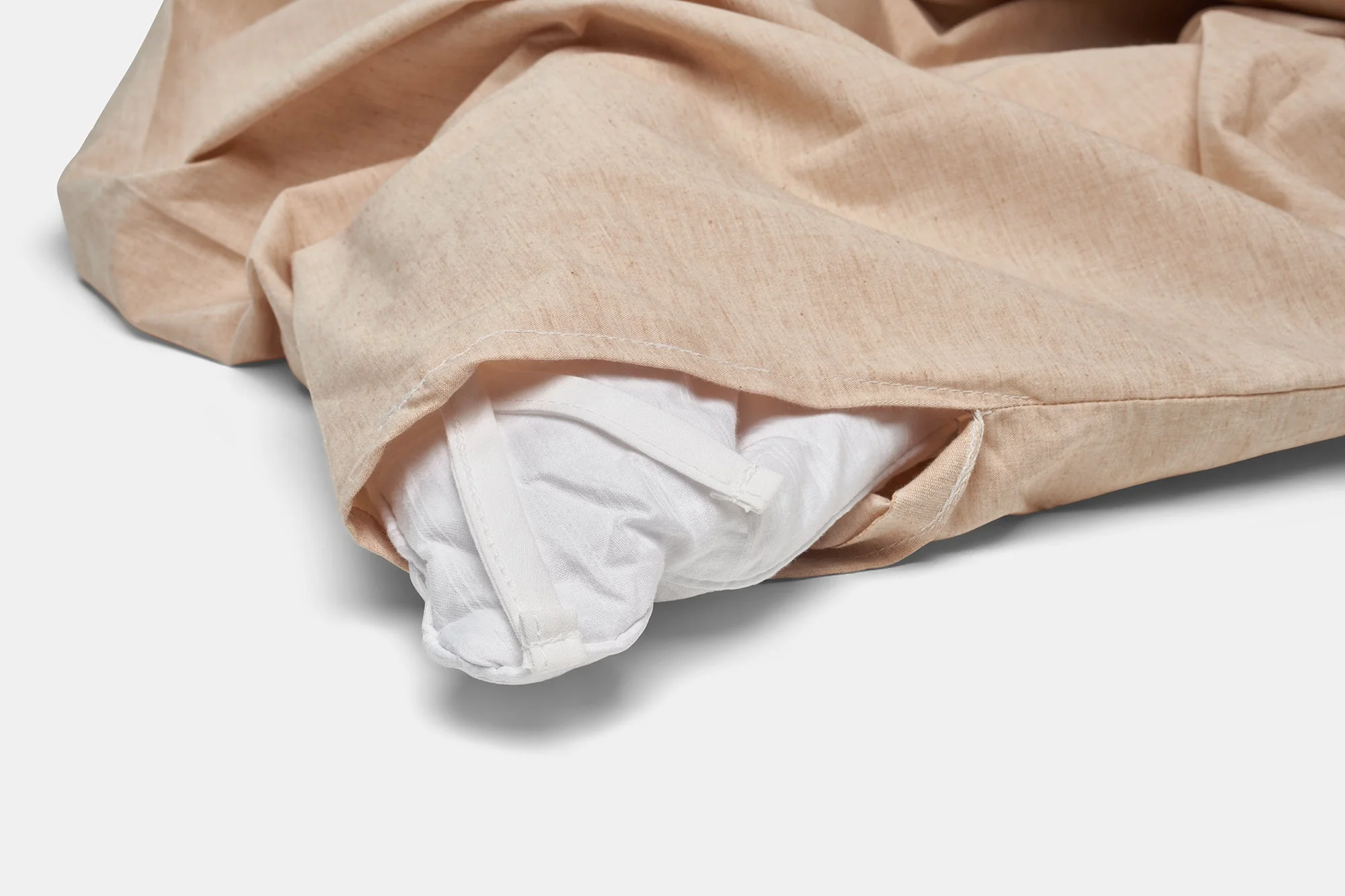 Naturally Dyed Cotton Duvet Cover Set - Coyote Brown - Image 7