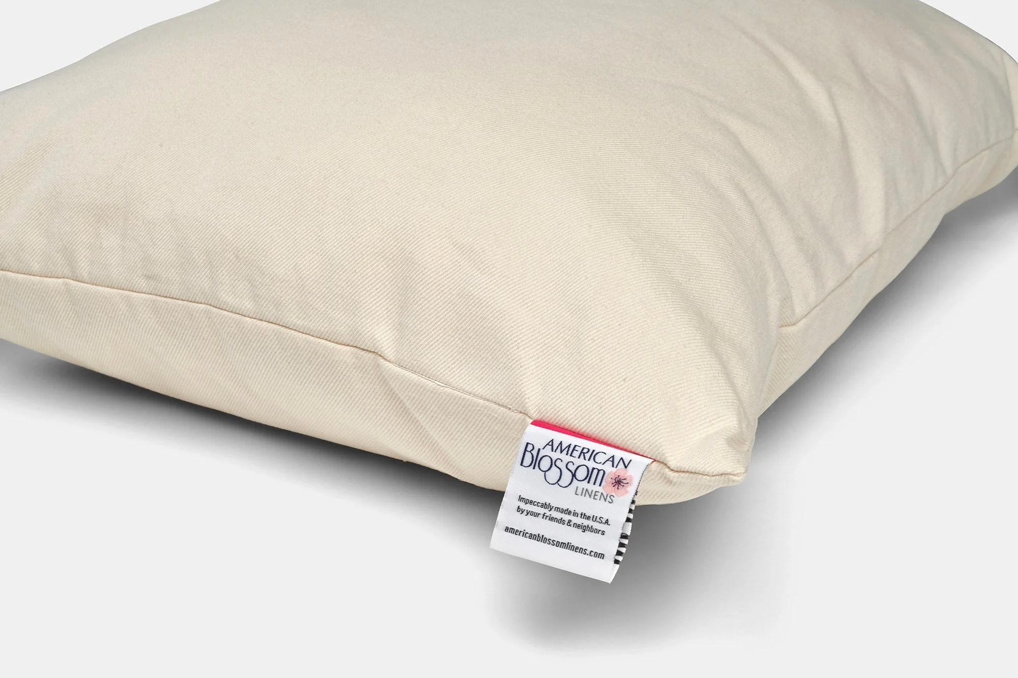 Natural Wool Pillow USA Cotton Cover - Customizable - Image 11