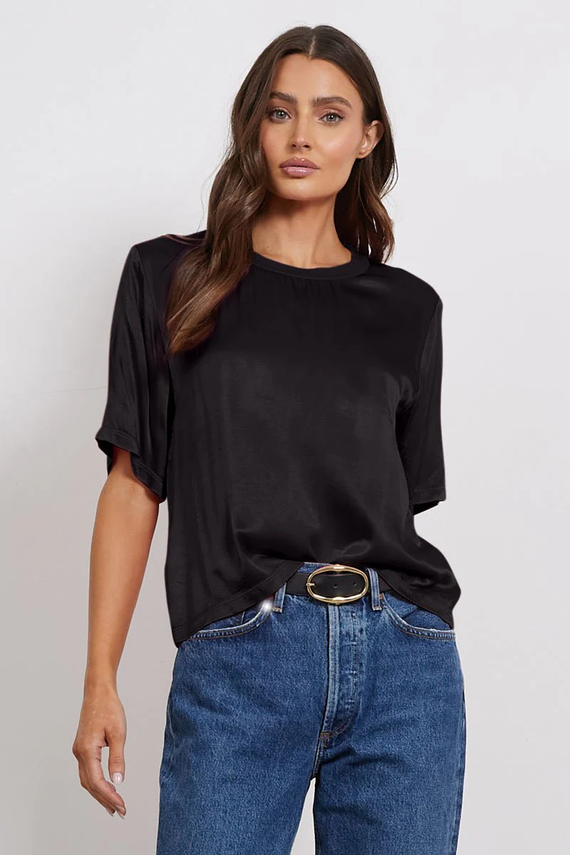 Nights in the City Silky Relaxed Fit Tee - Image 5