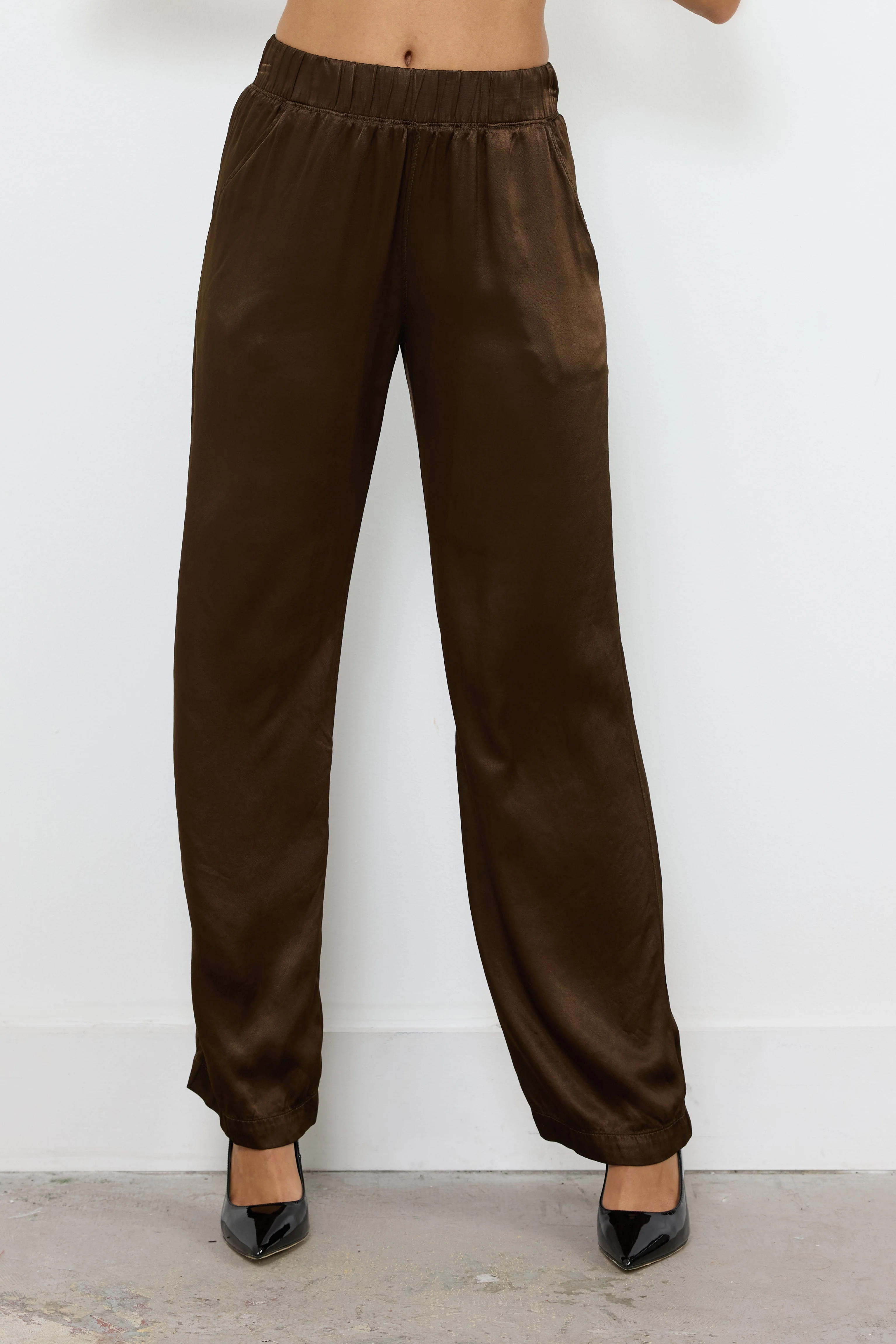 Owen Silky Wide Leg Pants - Image 2