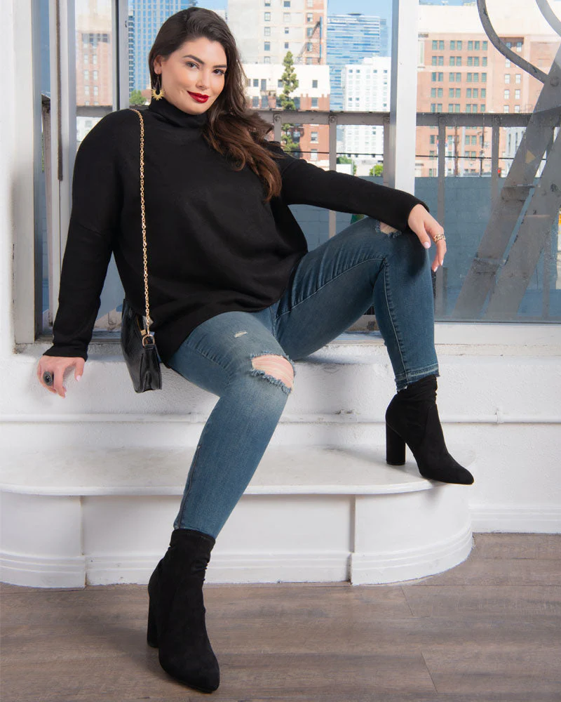 Plus Size Paris Turtleneck Tunic Sweater - Image 6