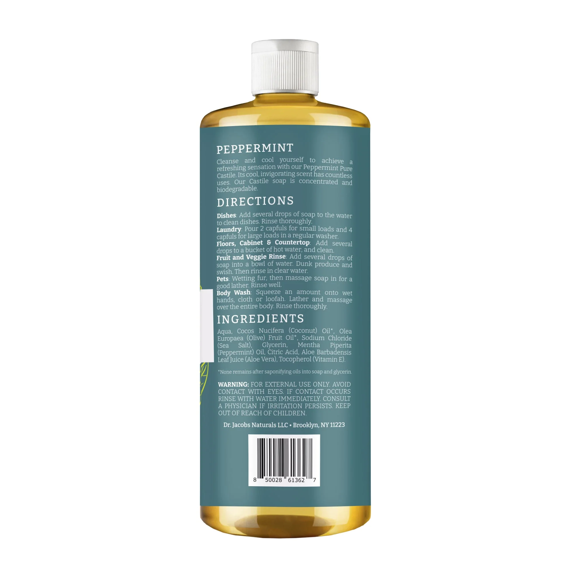Peppermint Pure All In 1 Castile Soap - Thin Formula - Image 5