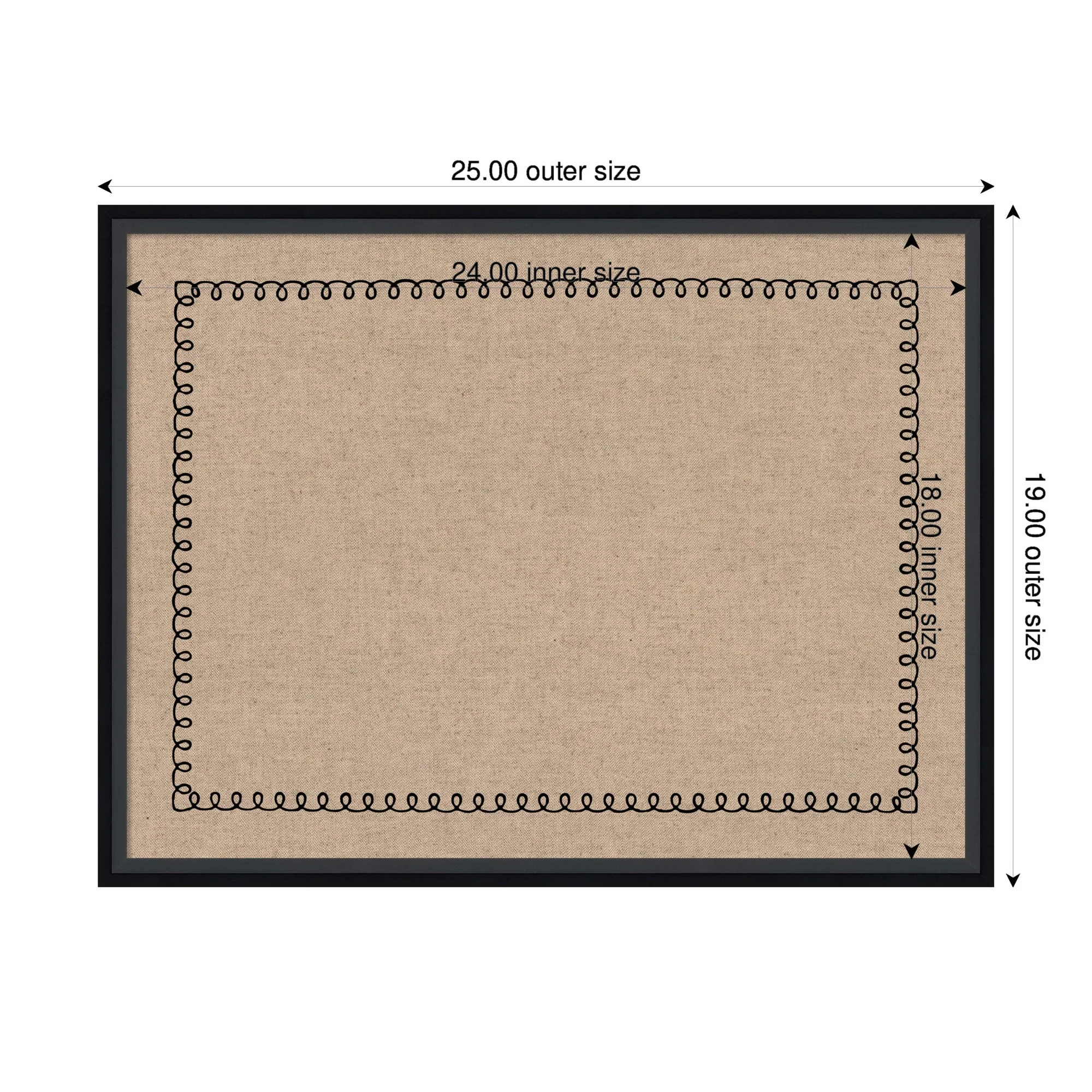 Pinboard Black Scallop Print - Image 14