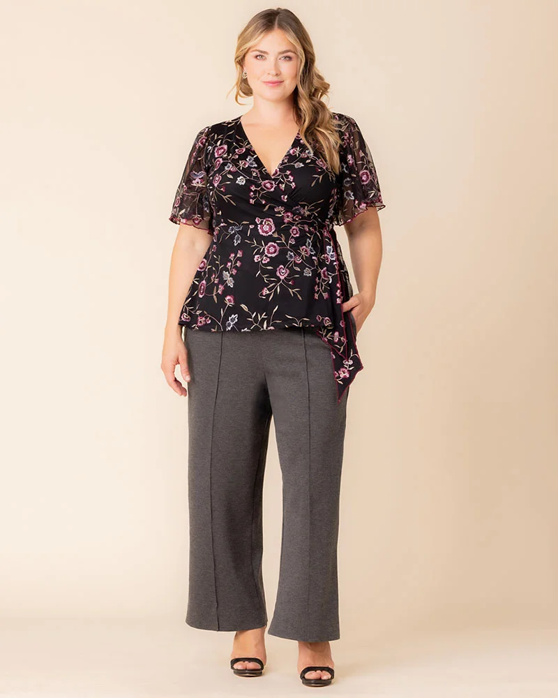 Plus Size Polished Ponte Pants - Image 15