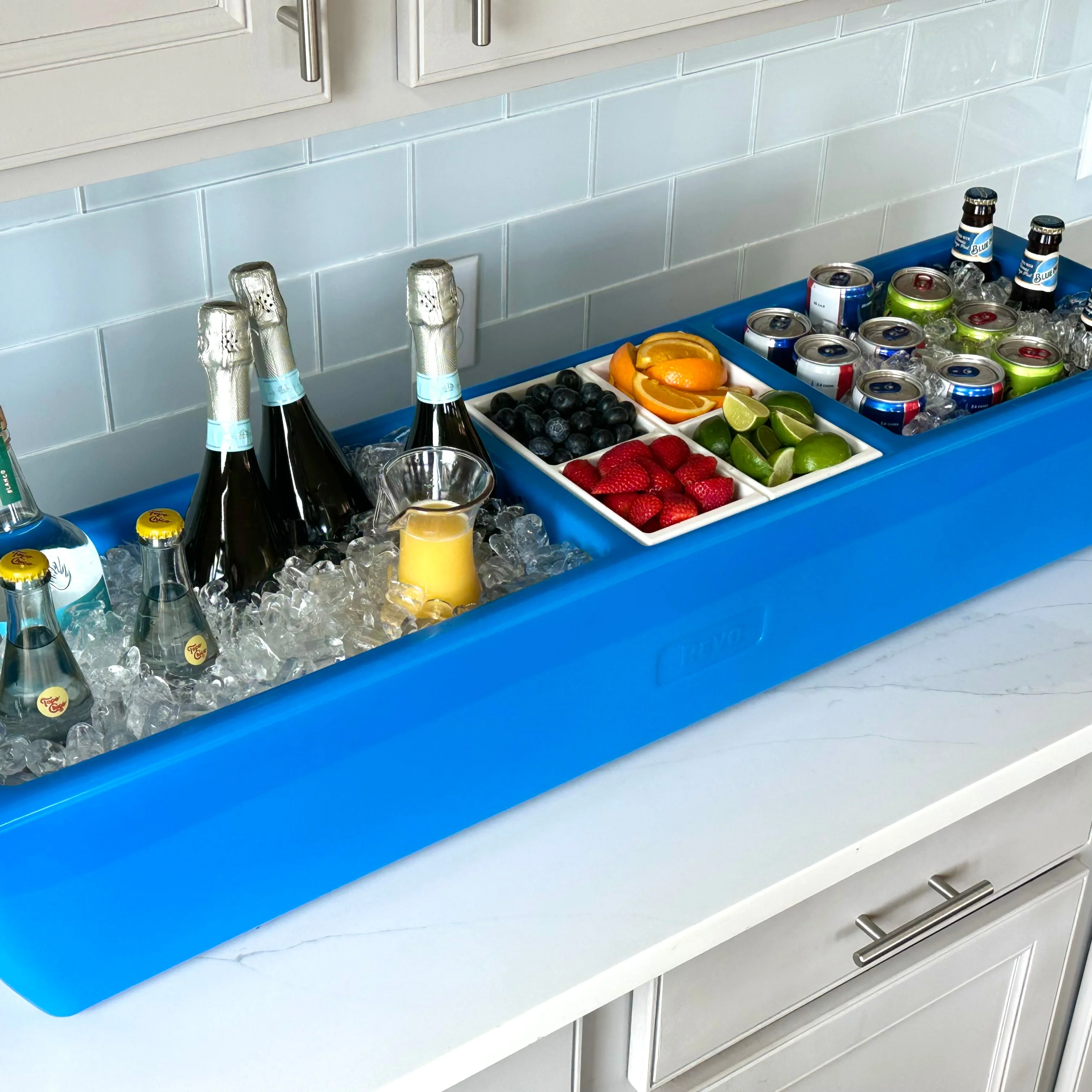 Insulated Party Barge Beverage Cooler - Blue Ocean - Image 3