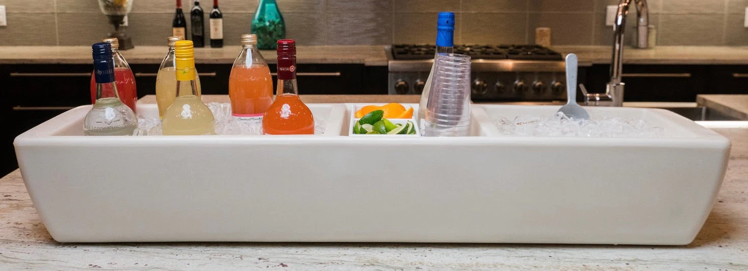 Insulated Party Barge Beverage Cooler - Polar White - Image 10