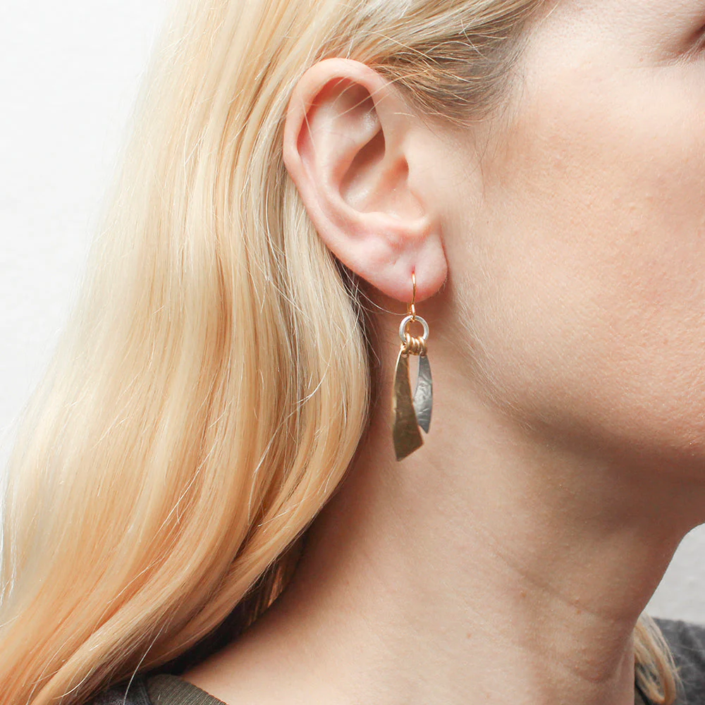 Ring with Layered Medium Arcs Wire Earrings - Image 2