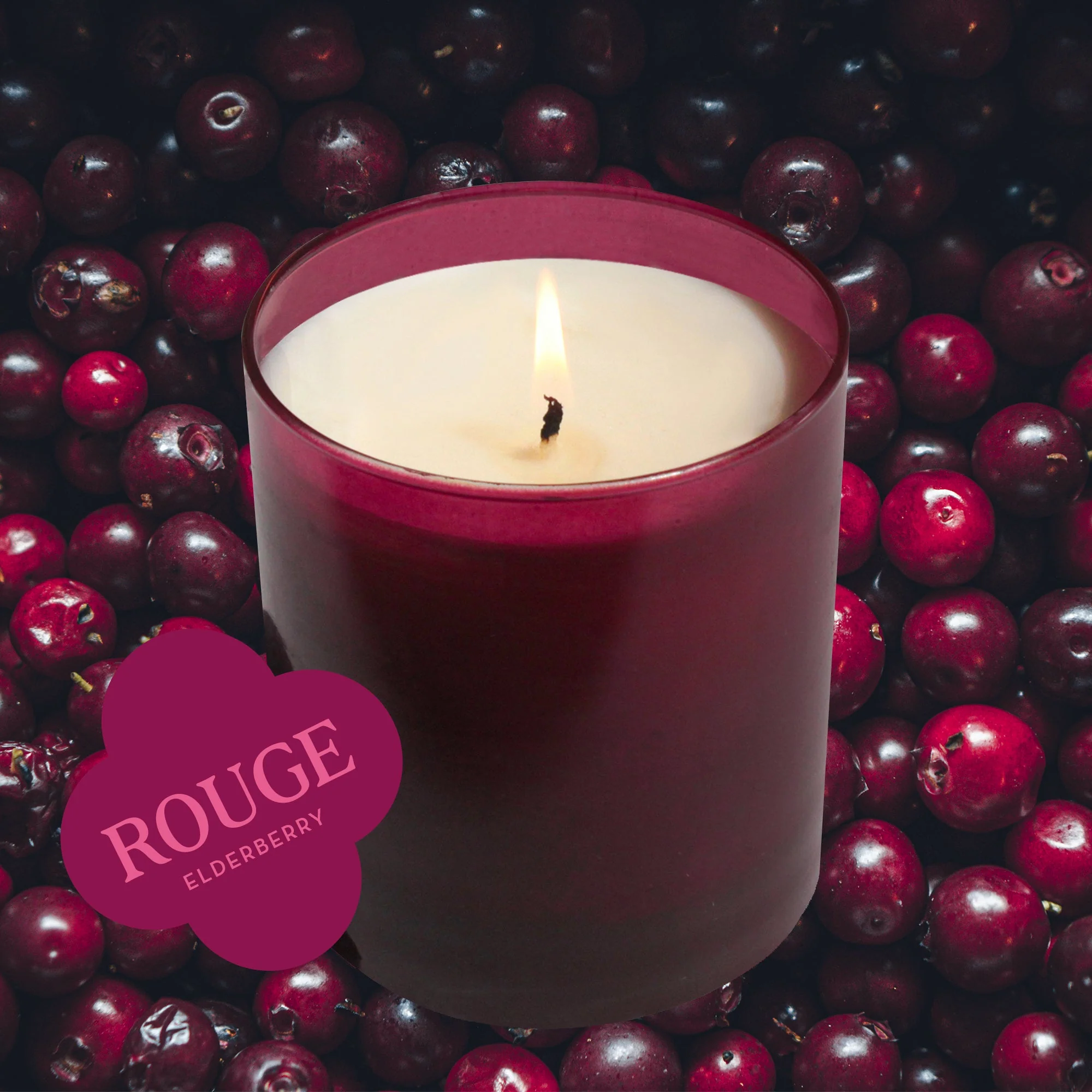 Rouge 9 oz. Hue Soy Candle - Elderberry - Image 9