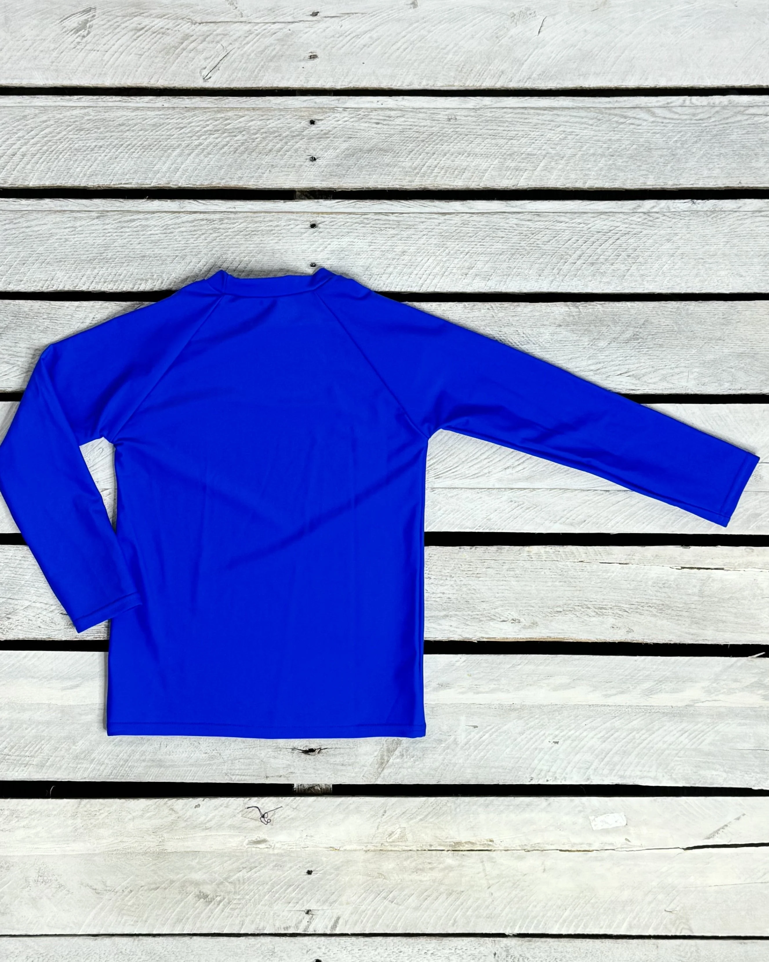 UPF 50 Long Sleeve Kids Sun Shirt - Royal Blue - Image 2