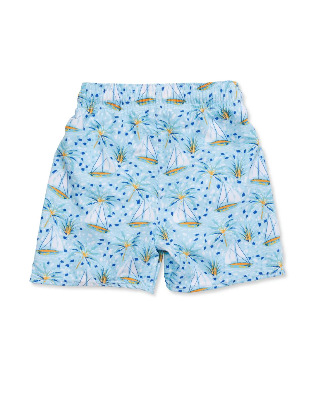 UPF 50 Sailboat Paradise Boys Swim Trunks - Image 3