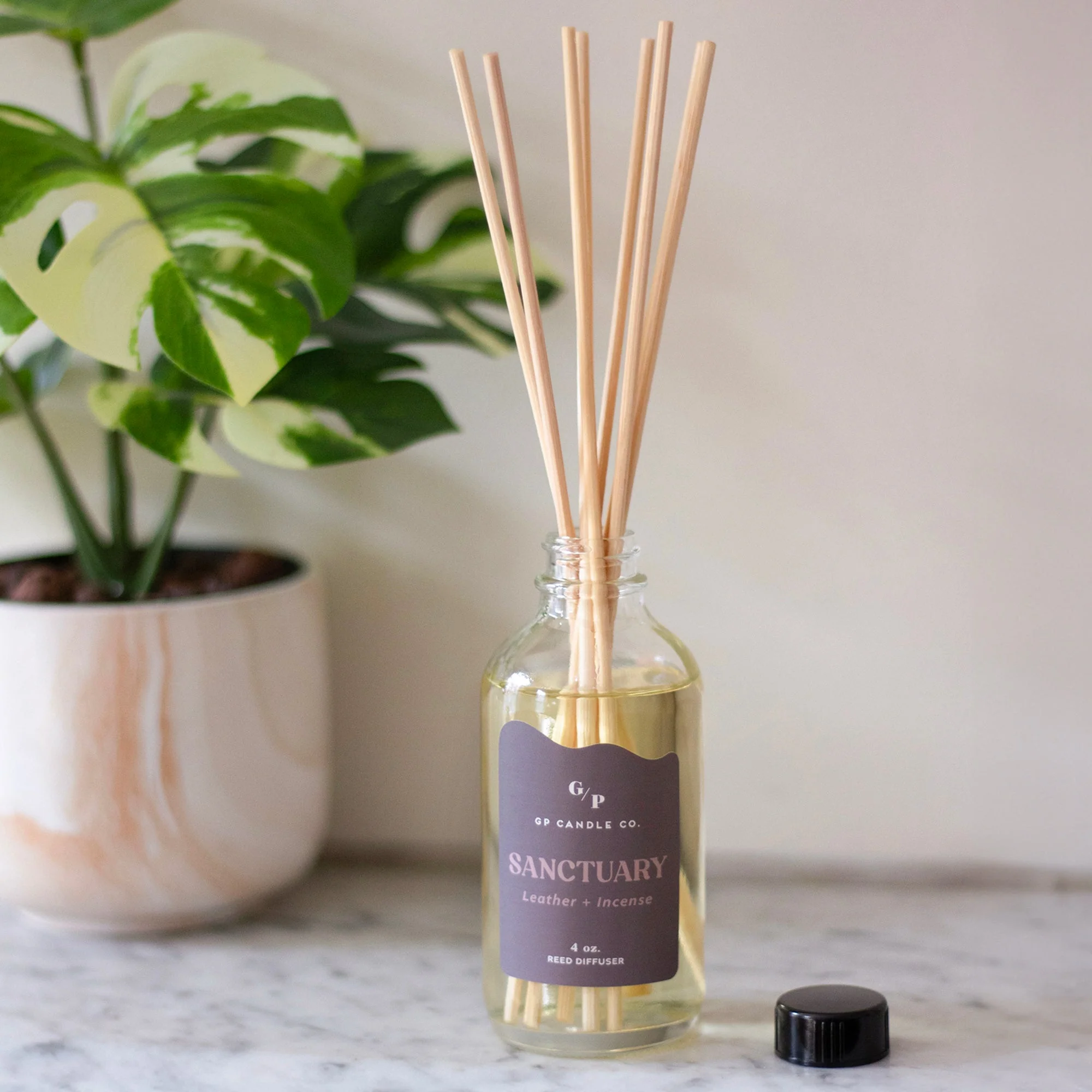 Reed Diffuser 4 oz. - Leather + Incense - Image 4