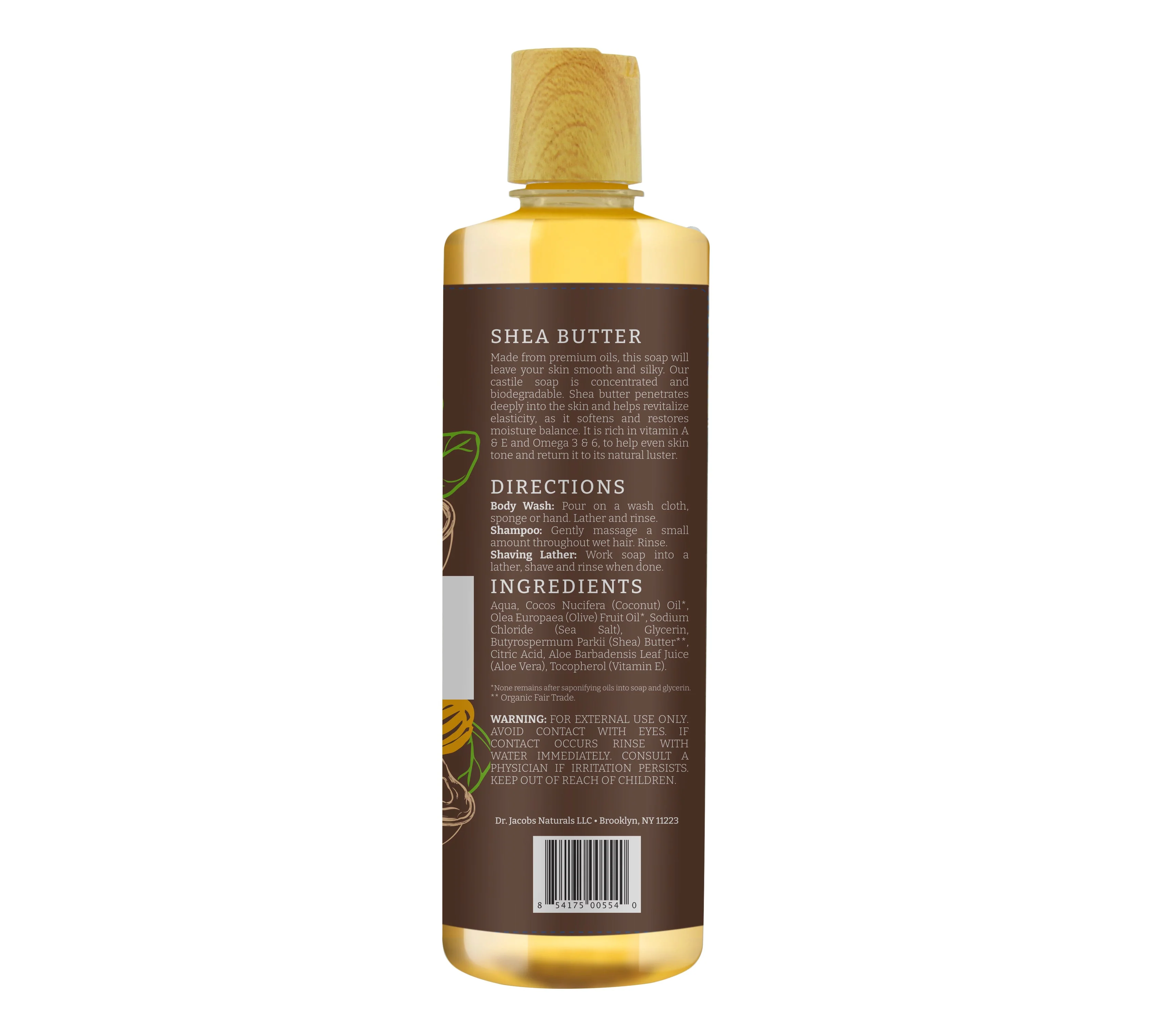 Shea Butter Castile Body Wash - 32 oz - Image 7