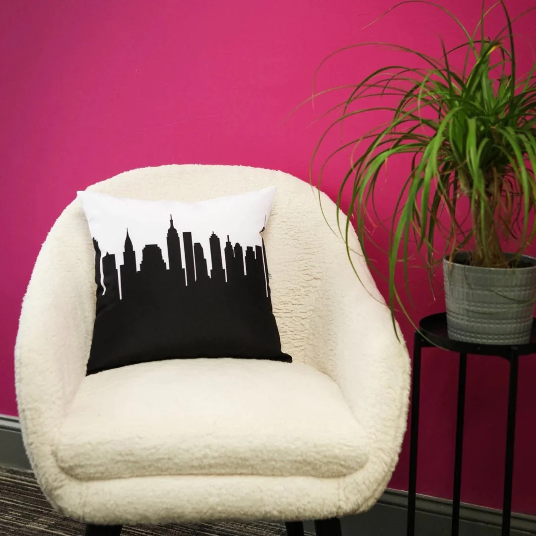 Skyline Large Throw Pillow - Image 3