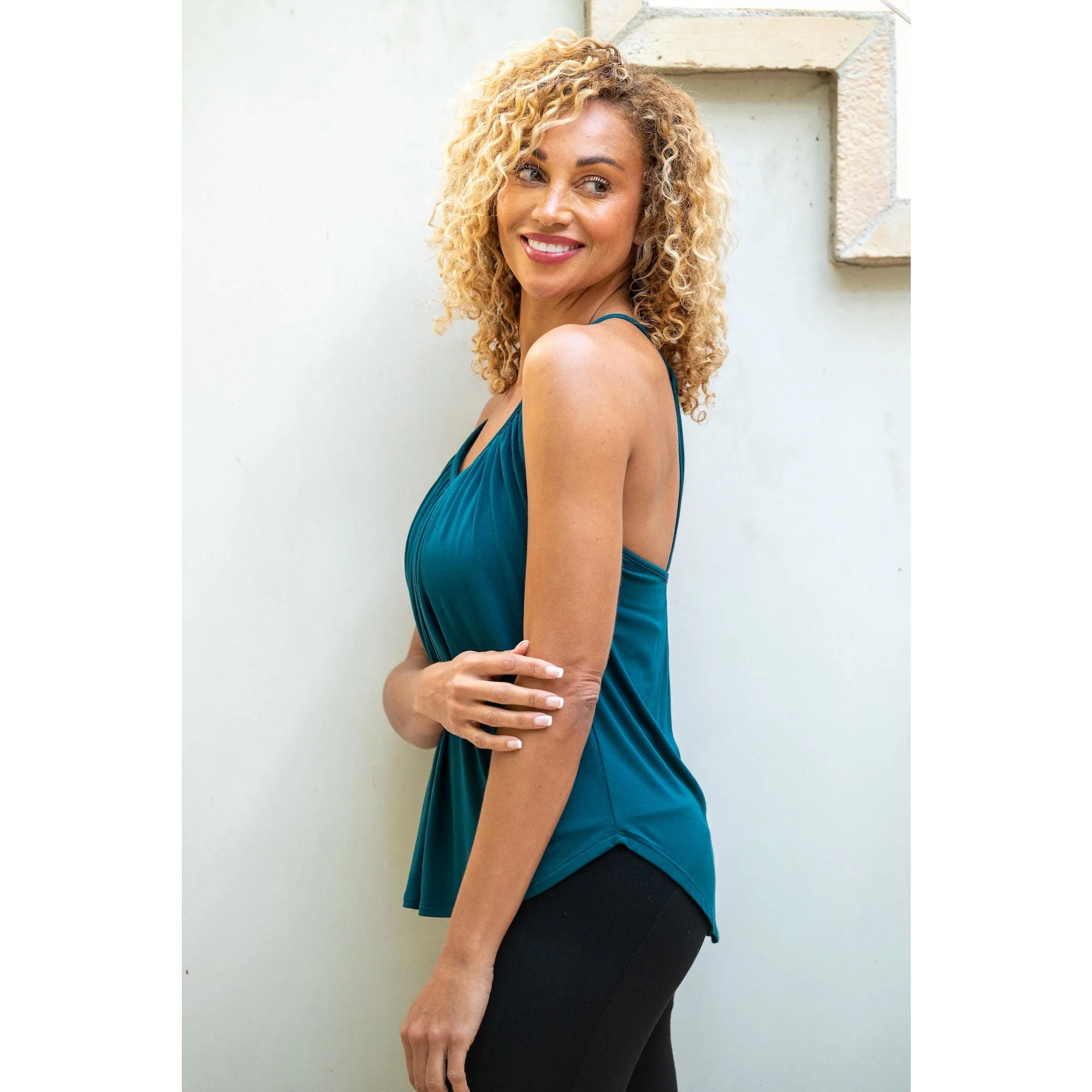 Slumber Party Top with Light Hug Bra-Free Shelf - Image 27