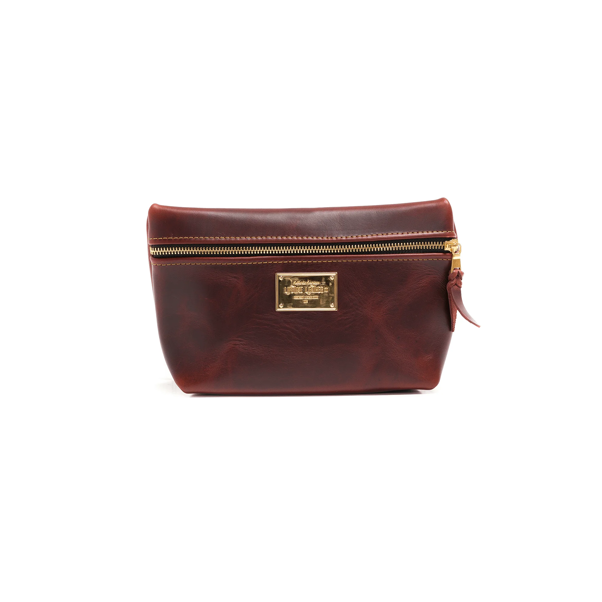 Smooth Leather Cosmetic Bag - Image 6