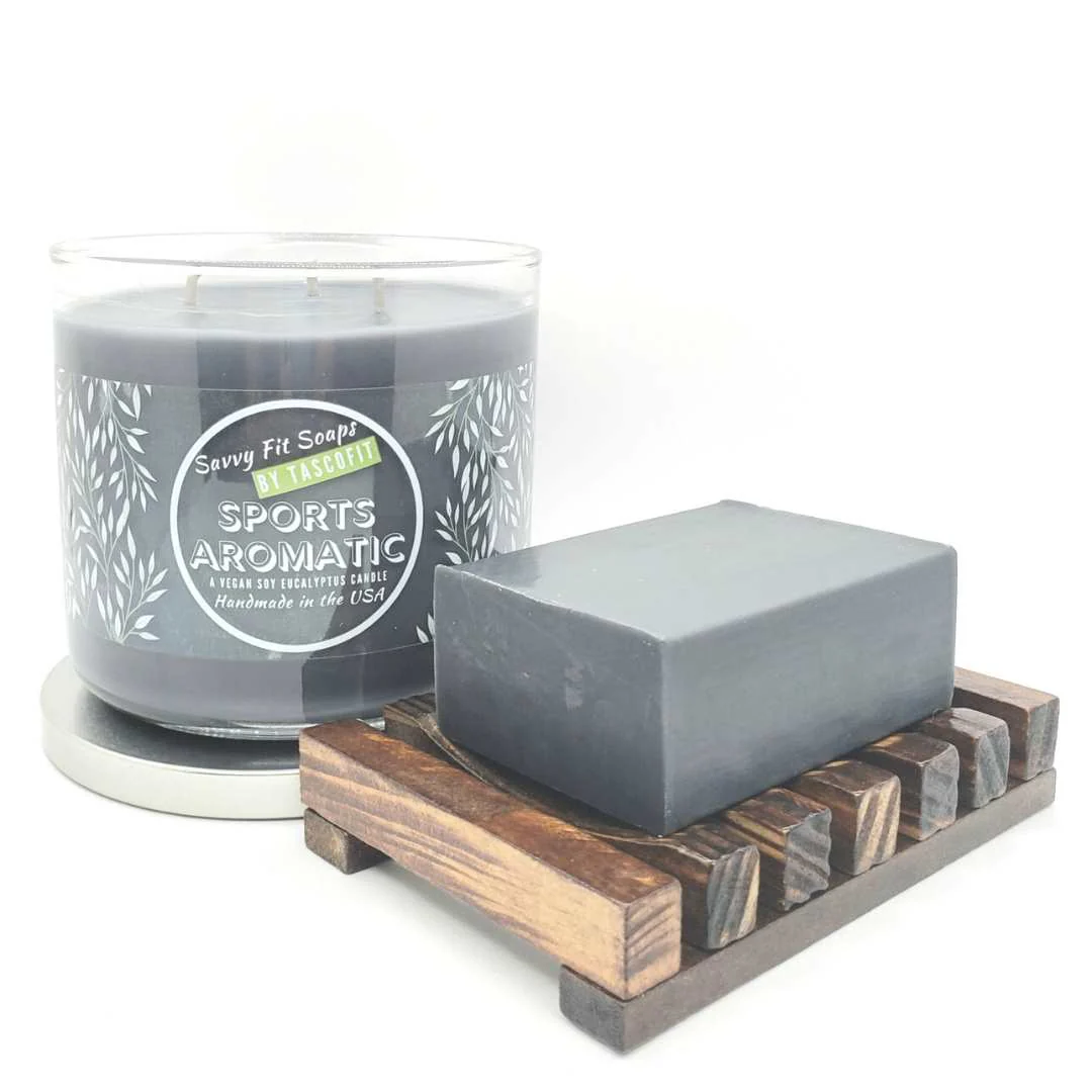 Sport Aromatic Handcrafted Soy Candle - Eucalyptus - 18 Oz - Image 4