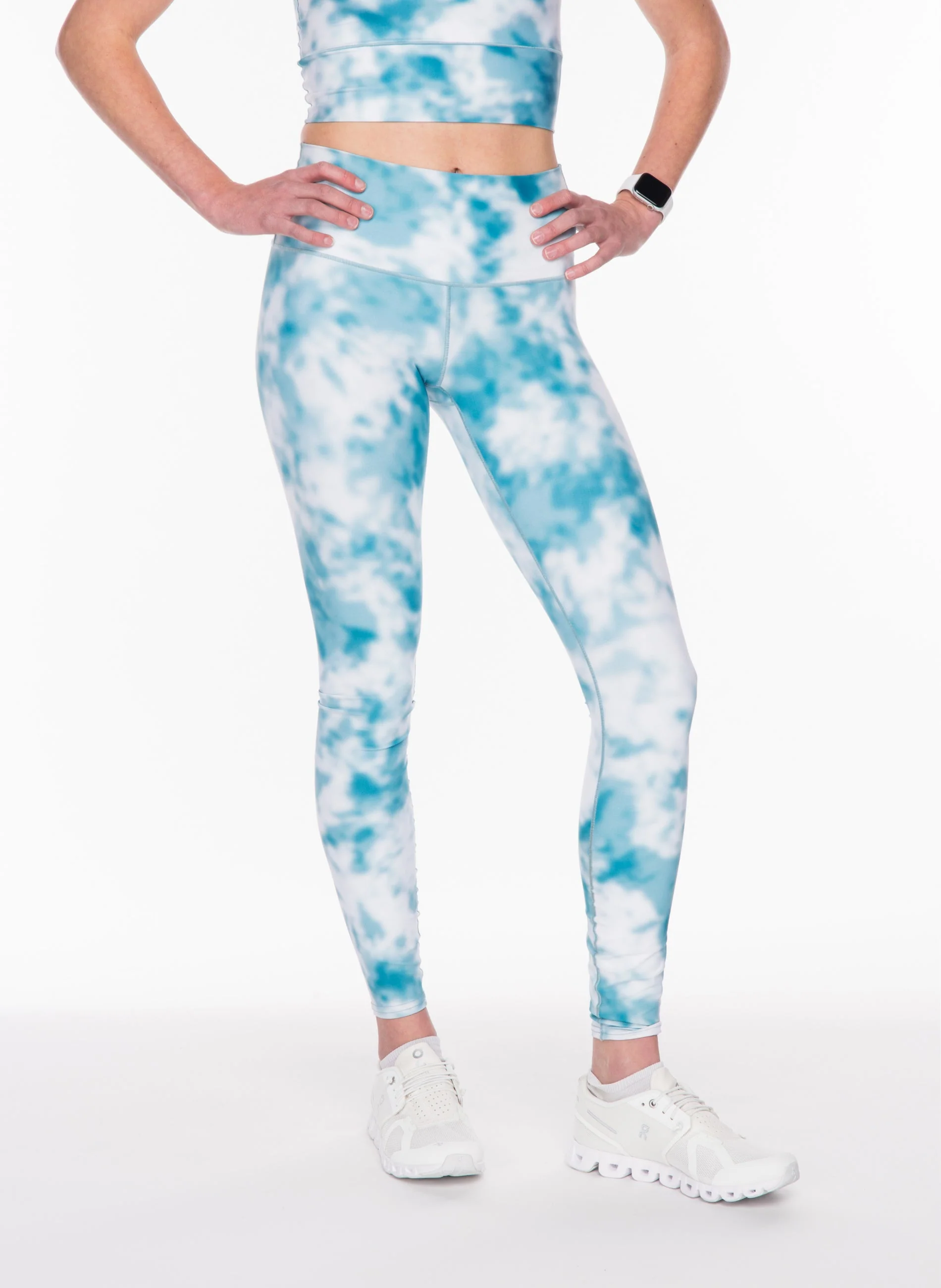 Eco-Friendly Spring Fog Yoga Pants - Image 2
