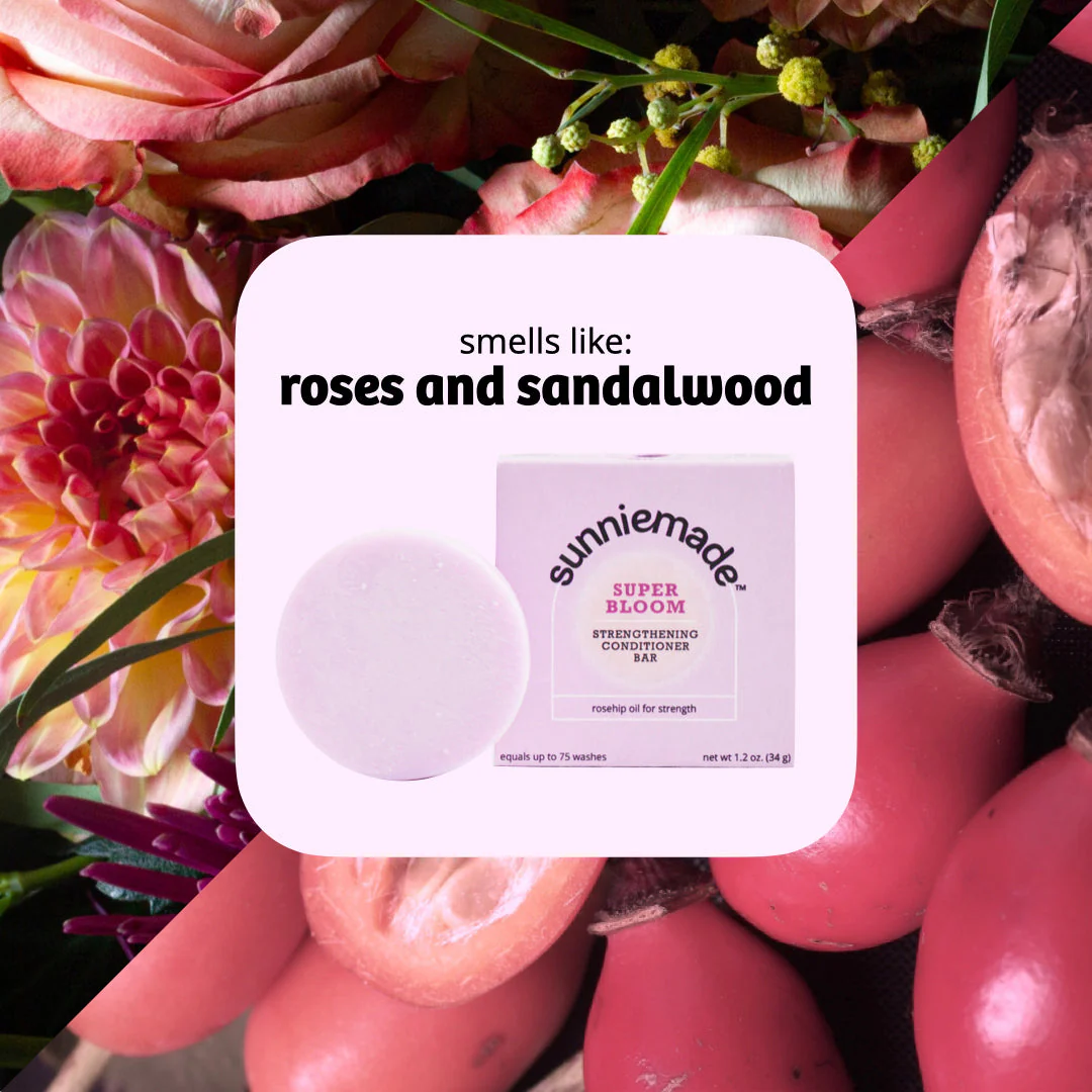 Super Bloom Strengthening Conditioner Bar - Rose - Image 5