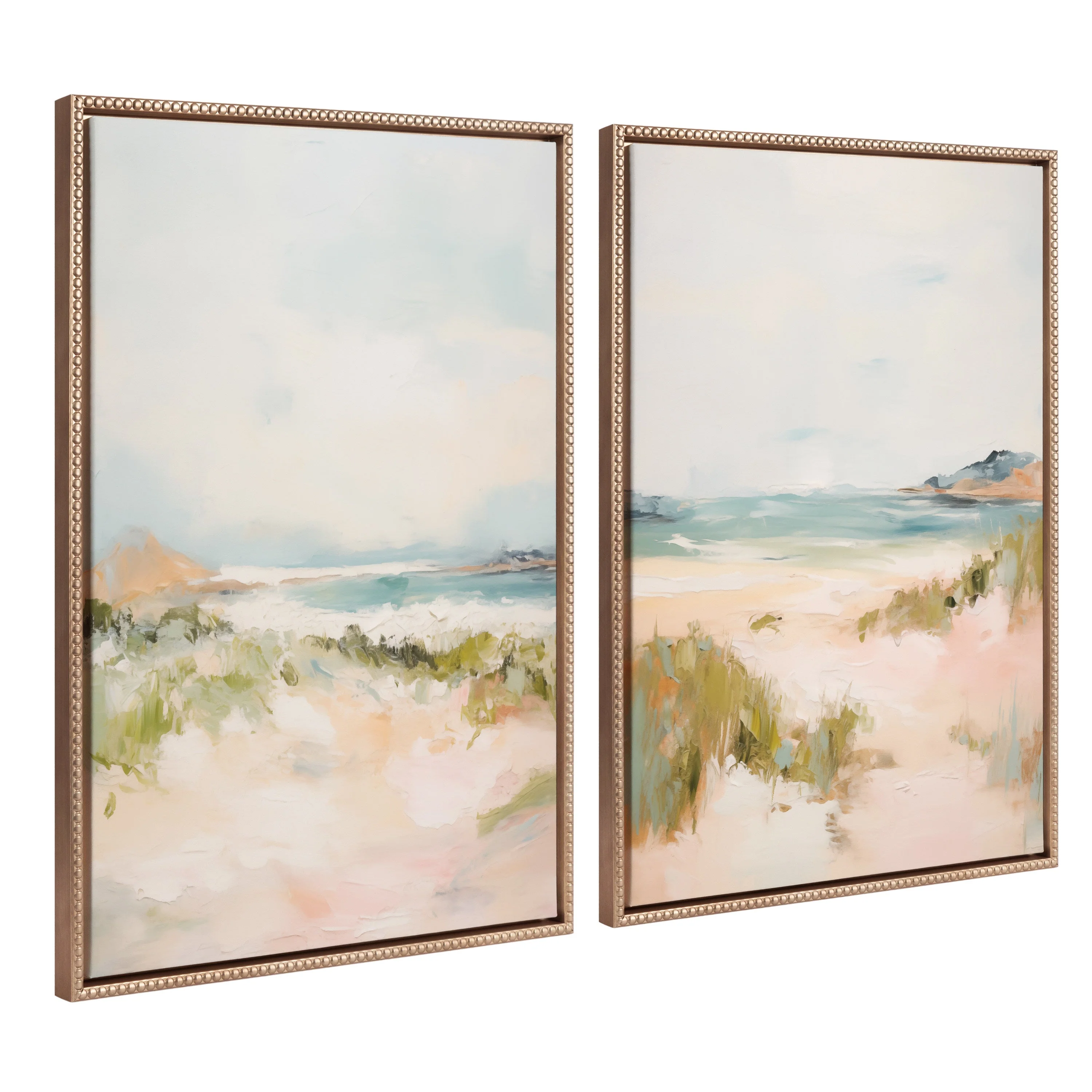 Sylvie Beaded Tranquil Landscape III and V Framed Canvas Art Set by Amy Lighthall - Image 8
