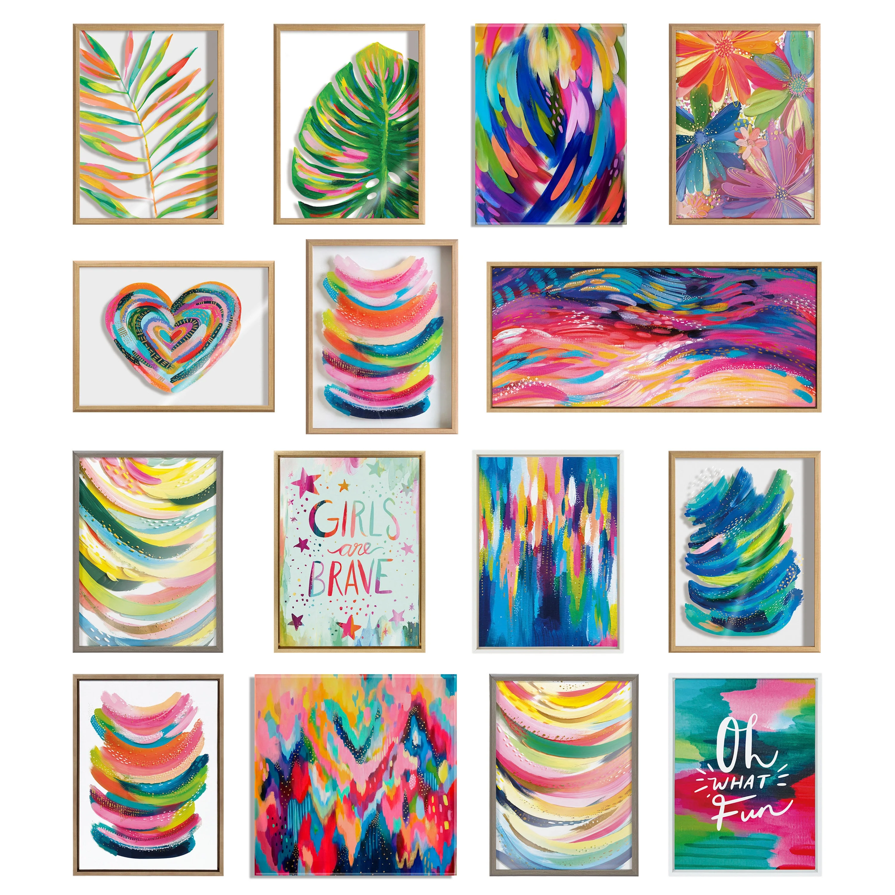 Sylvie Brushstroke 154 Framed Canvas by Jessi Raulet of Ettavee - Image 11