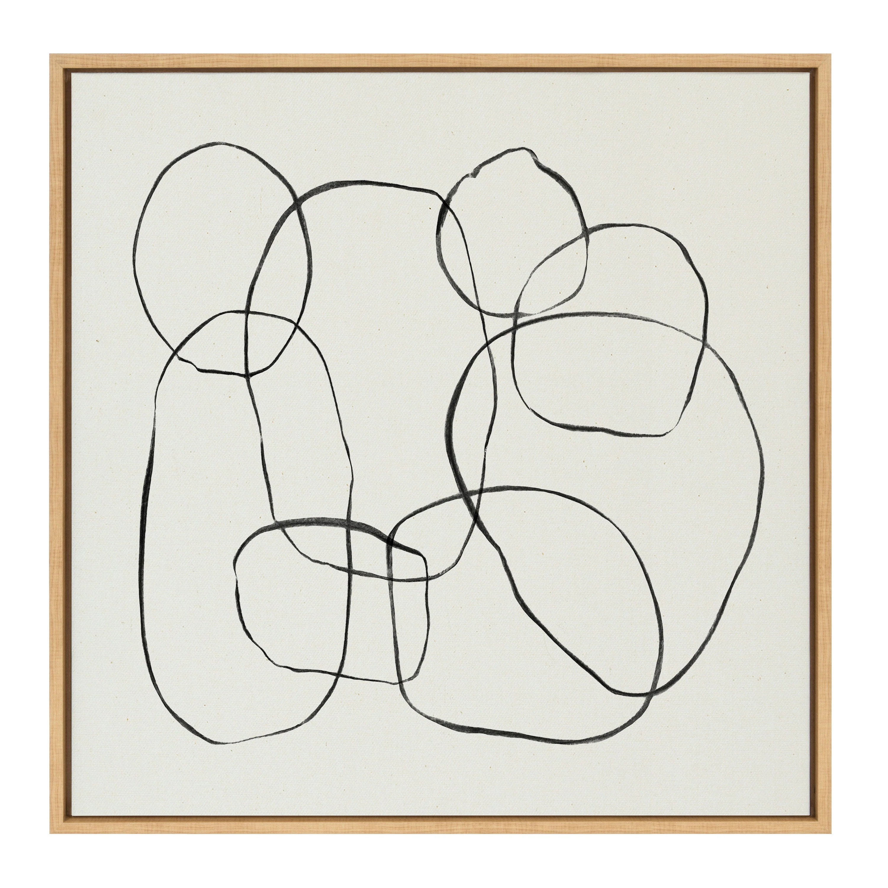 Sylvie Dancing Circles Framed Canvas by Teju Reval of SnazzyHues - Image 32