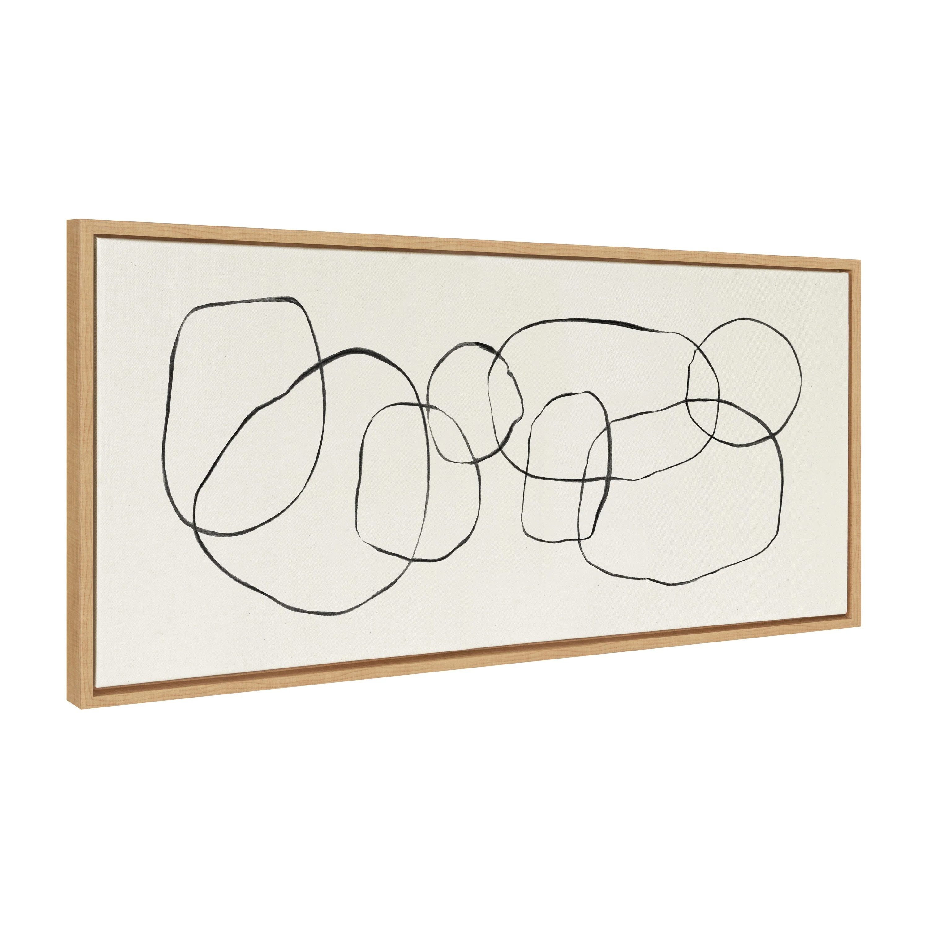 Sylvie Dancing Circles Framed Canvas by Teju Reval of SnazzyHues - Image 47