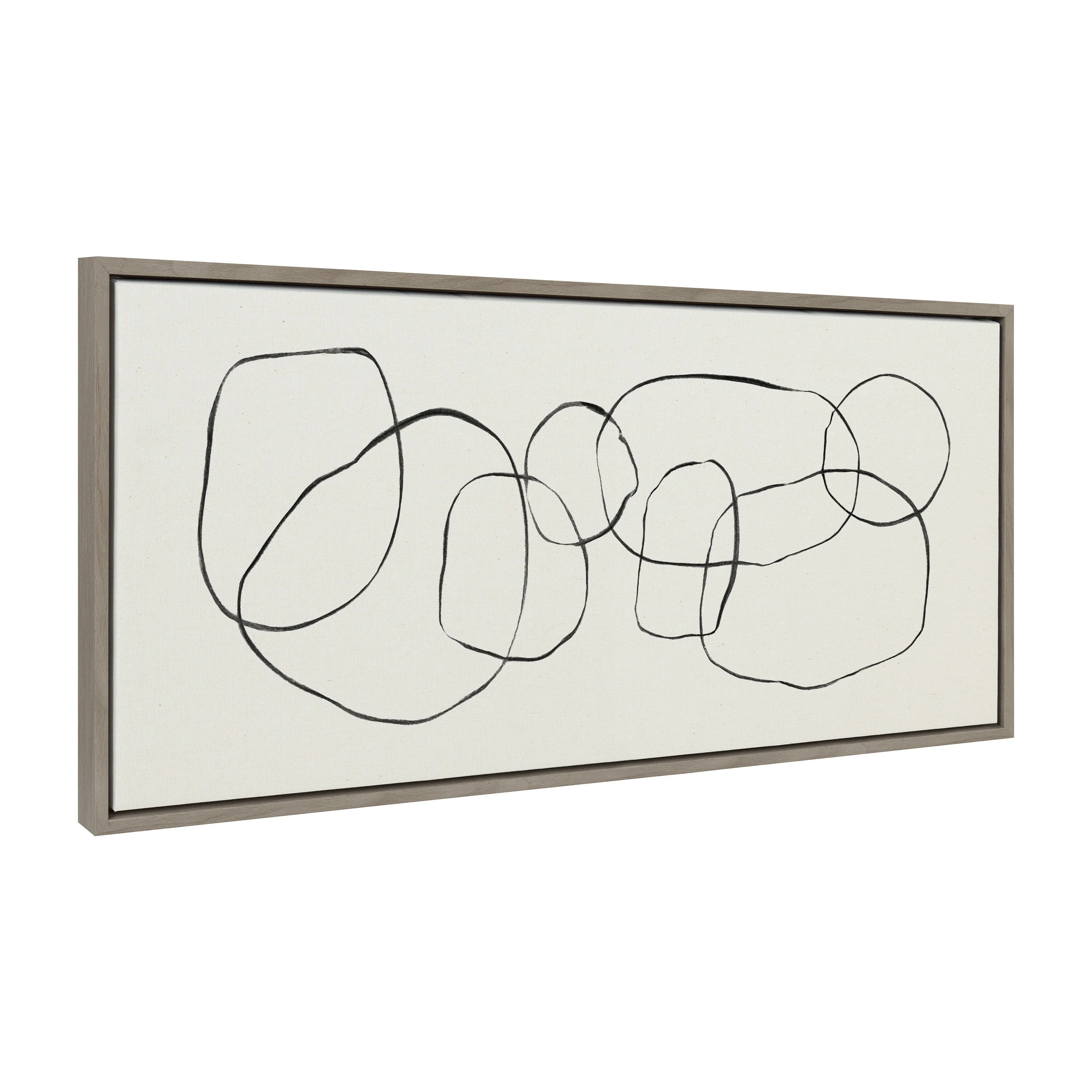 Sylvie Dancing Circles Framed Canvas by Teju Reval of SnazzyHues - Image 7