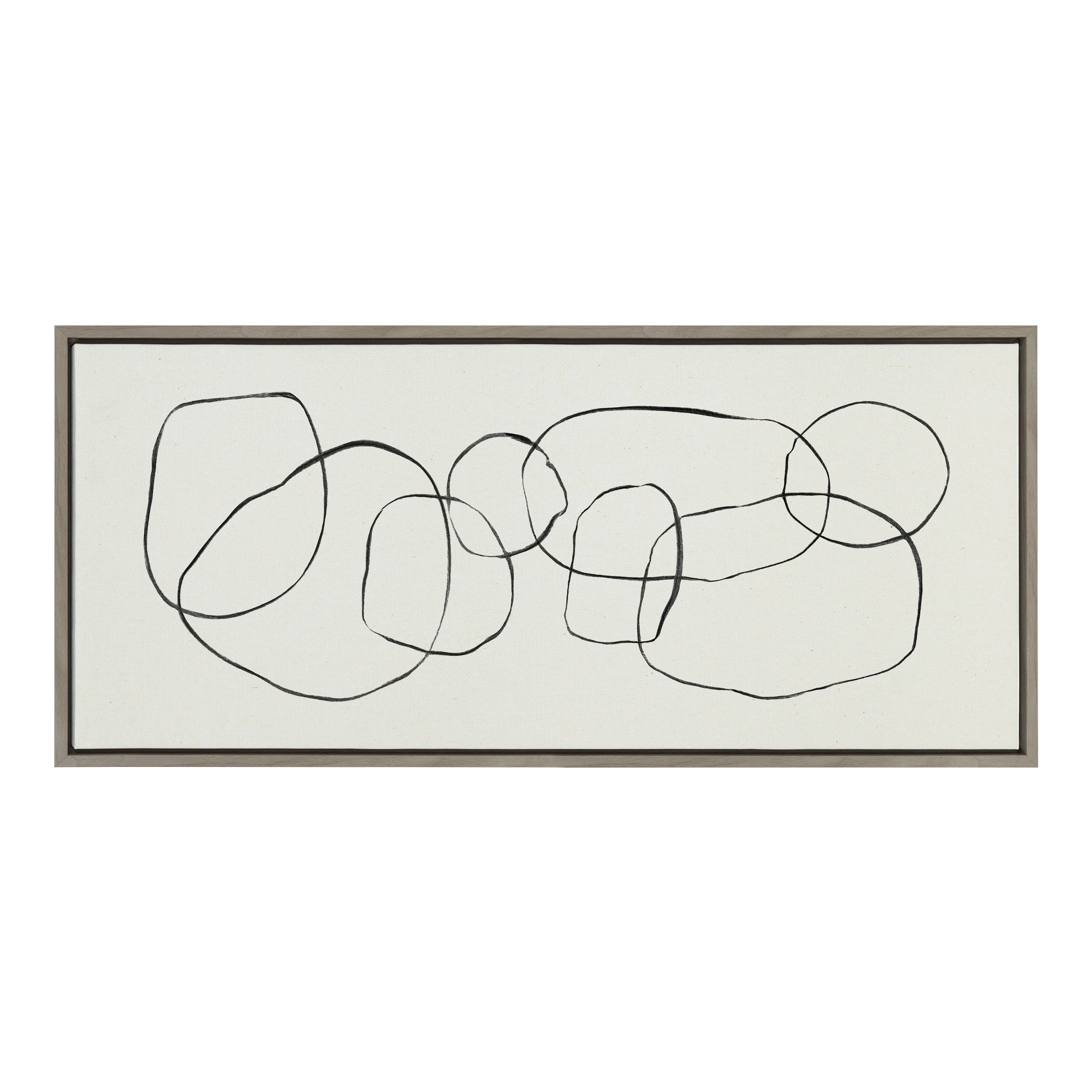 Sylvie Dancing Circles Framed Canvas by Teju Reval of SnazzyHues - Image 8