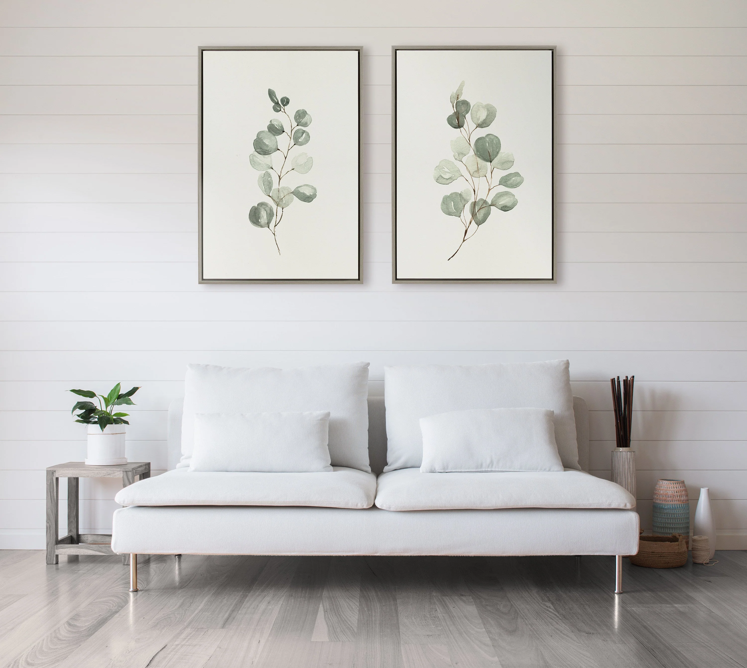 Sylvie Eucalyptus Framed Canvas Set by Maja Mitrovic of Makes My Day Happy - Image 29