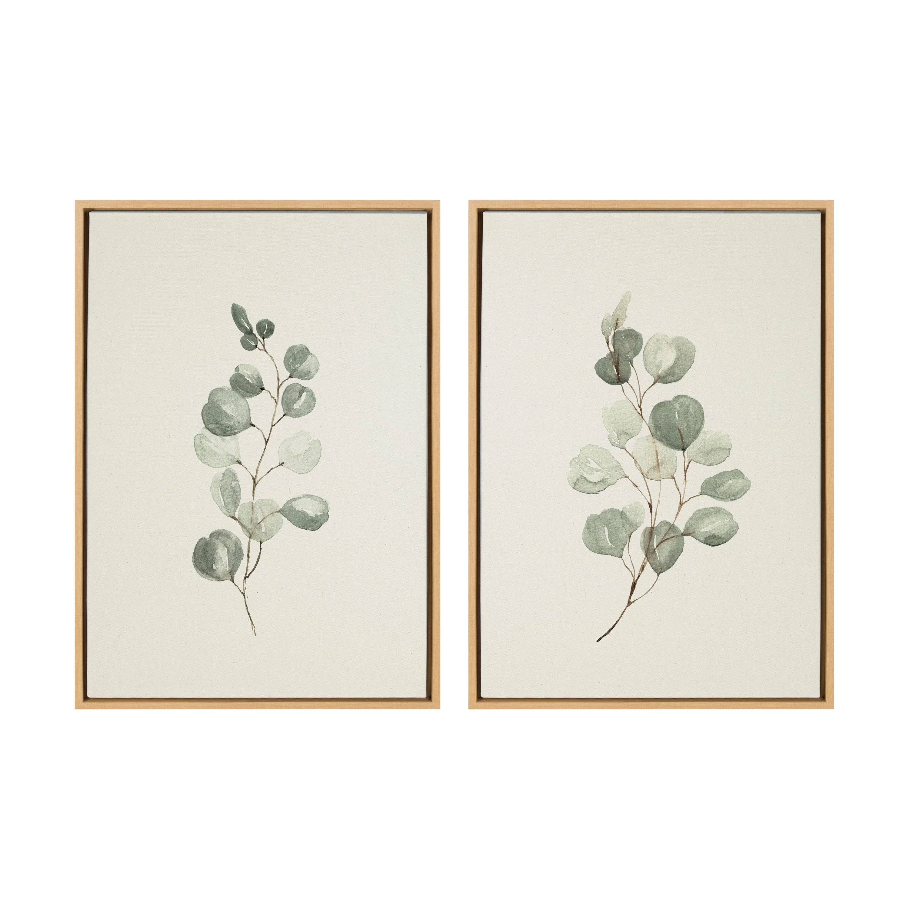 Sylvie Eucalyptus Framed Canvas Set by Maja Mitrovic of Makes My Day Happy - Image 4