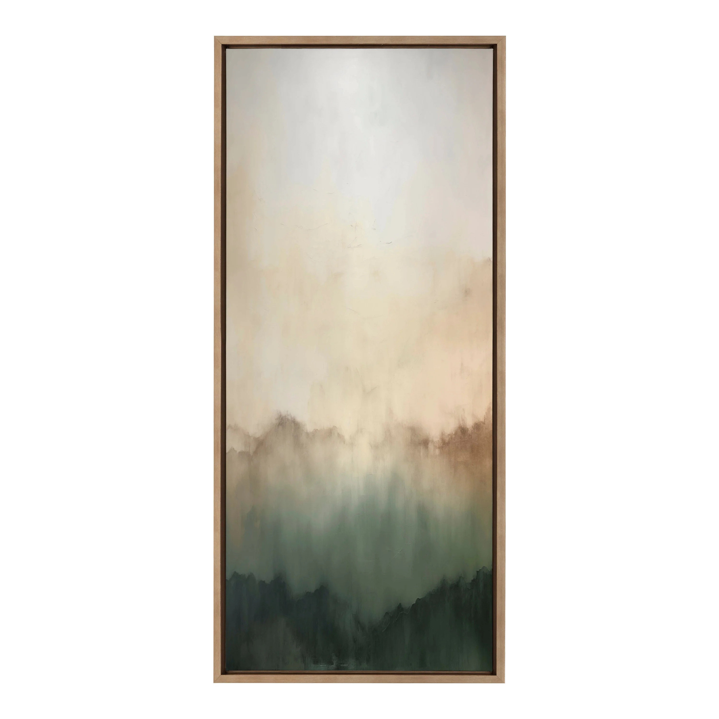 Sylvie Green Mountain Abstract I Framed Canvas by Amy Lighthall - Image 2