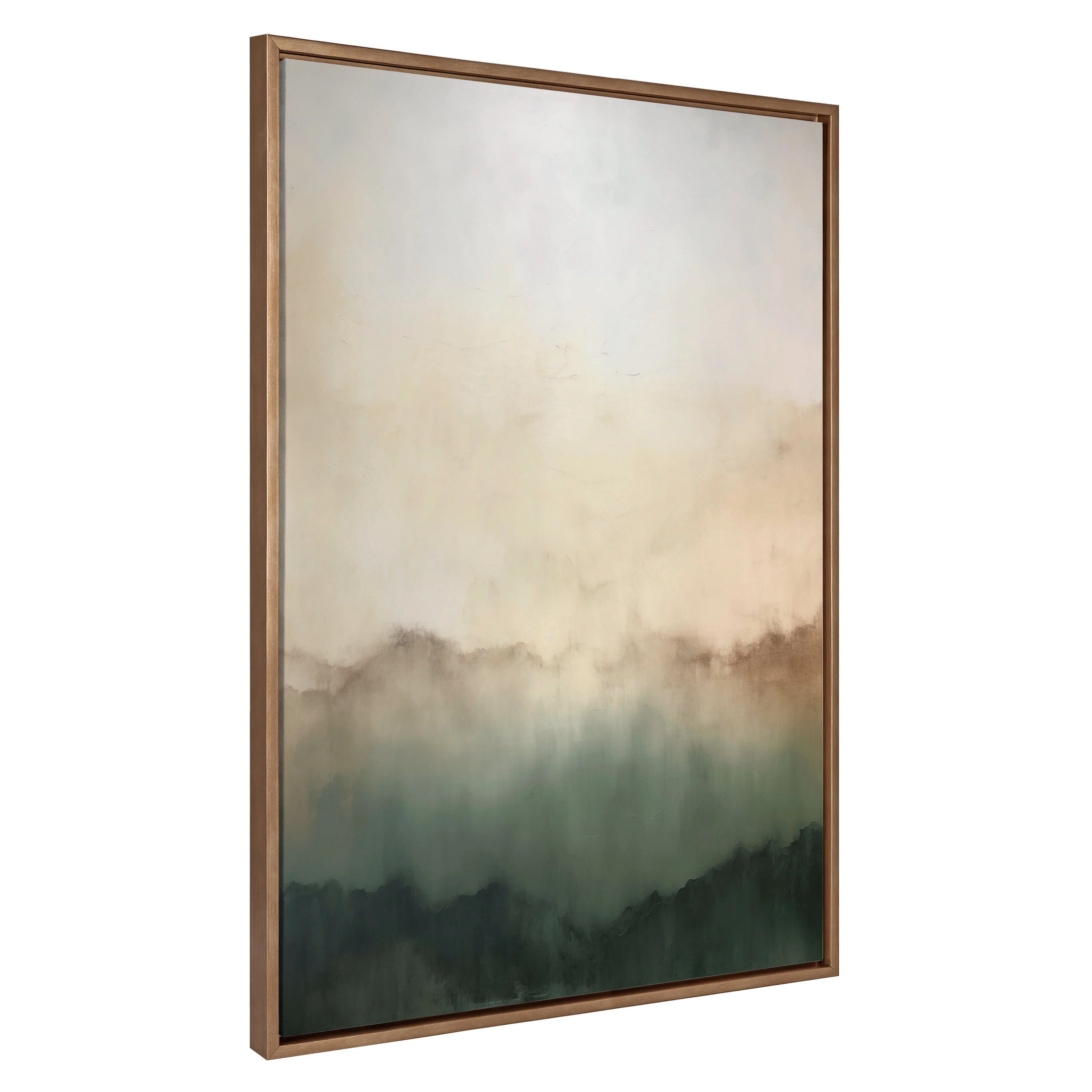Sylvie Green Mountain Abstract I Framed Canvas by Amy Lighthall - Image 7