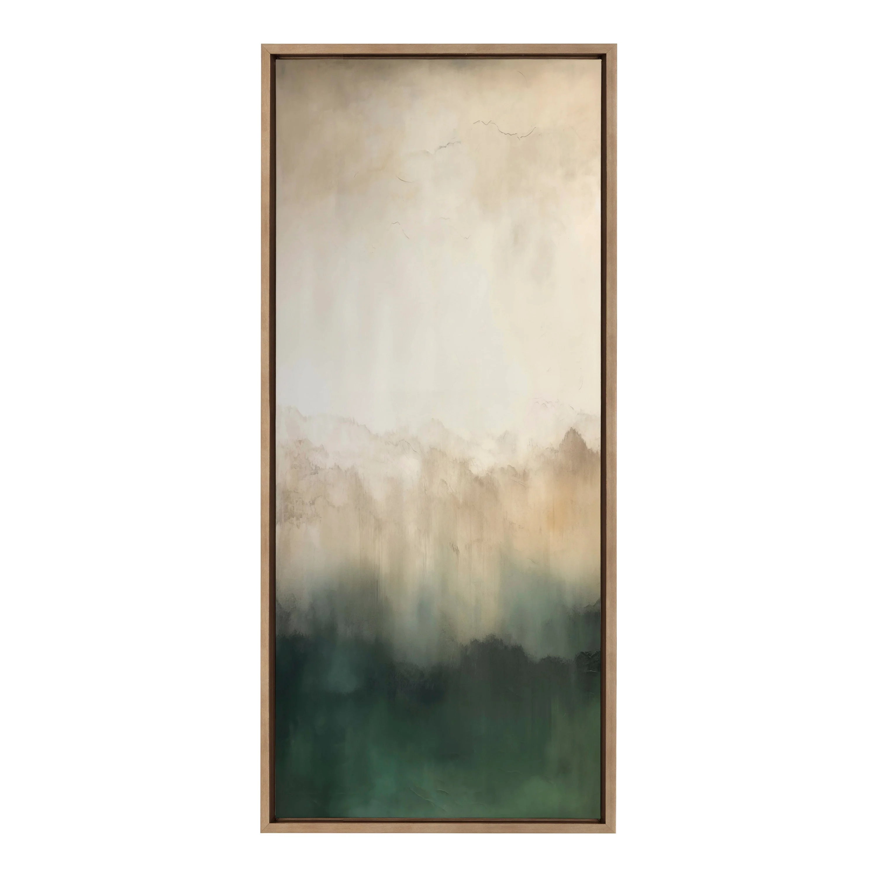 Sylvie Green Mountain Abstract II Framed Canvas by Amy Lighthall - Image 2