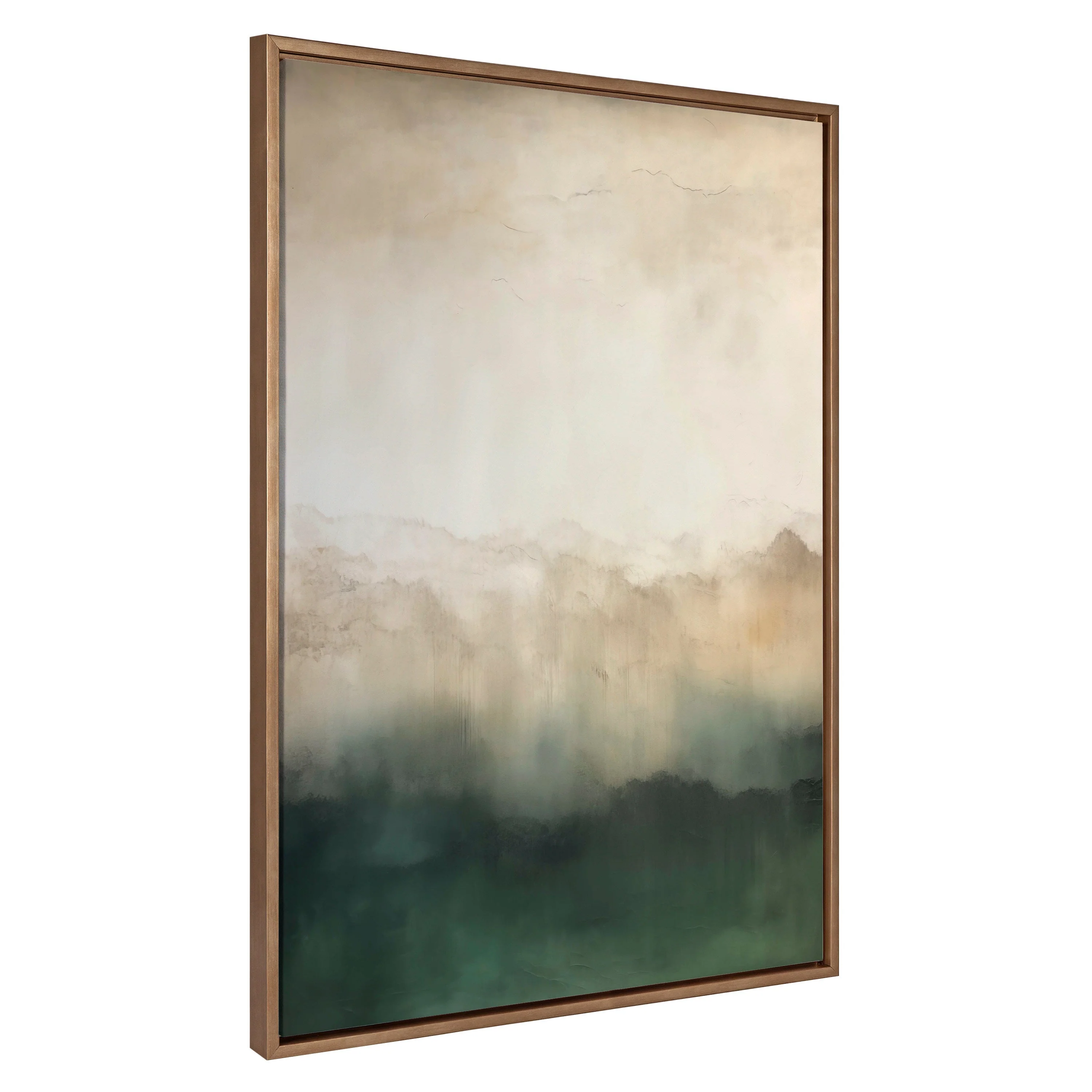 Sylvie Green Mountain Abstract II Framed Canvas by Amy Lighthall - Image 7