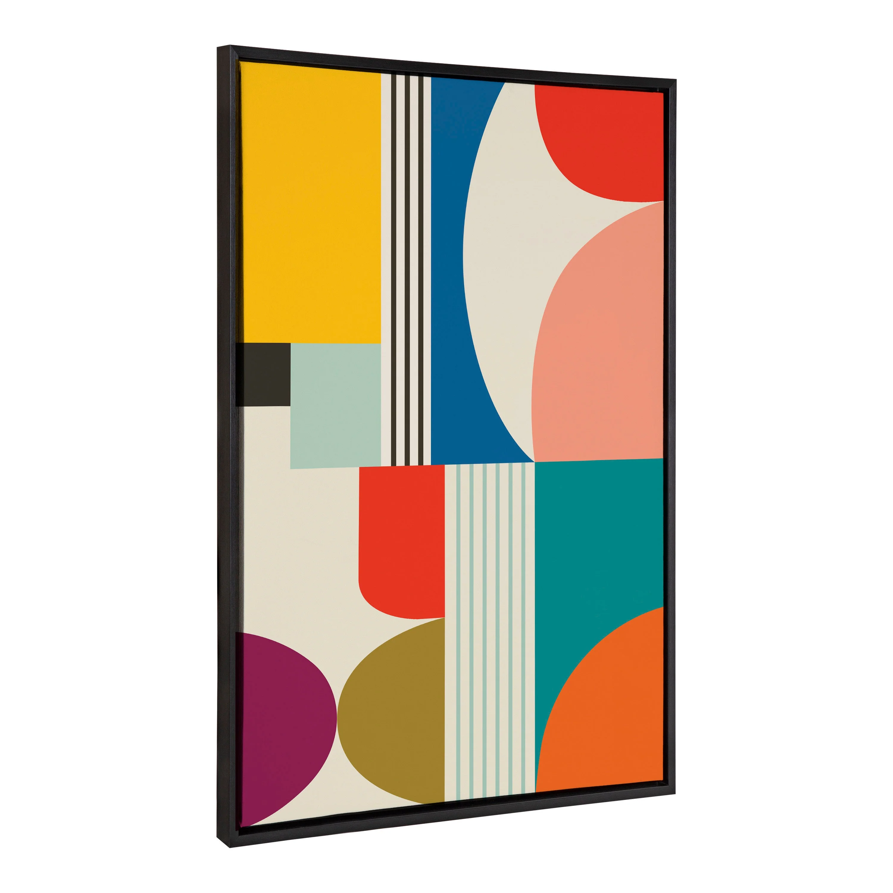 Sylvie Mid Century Modern Pattern Framed Canvas by Rachel Lee of My Dream Wall - Image 14