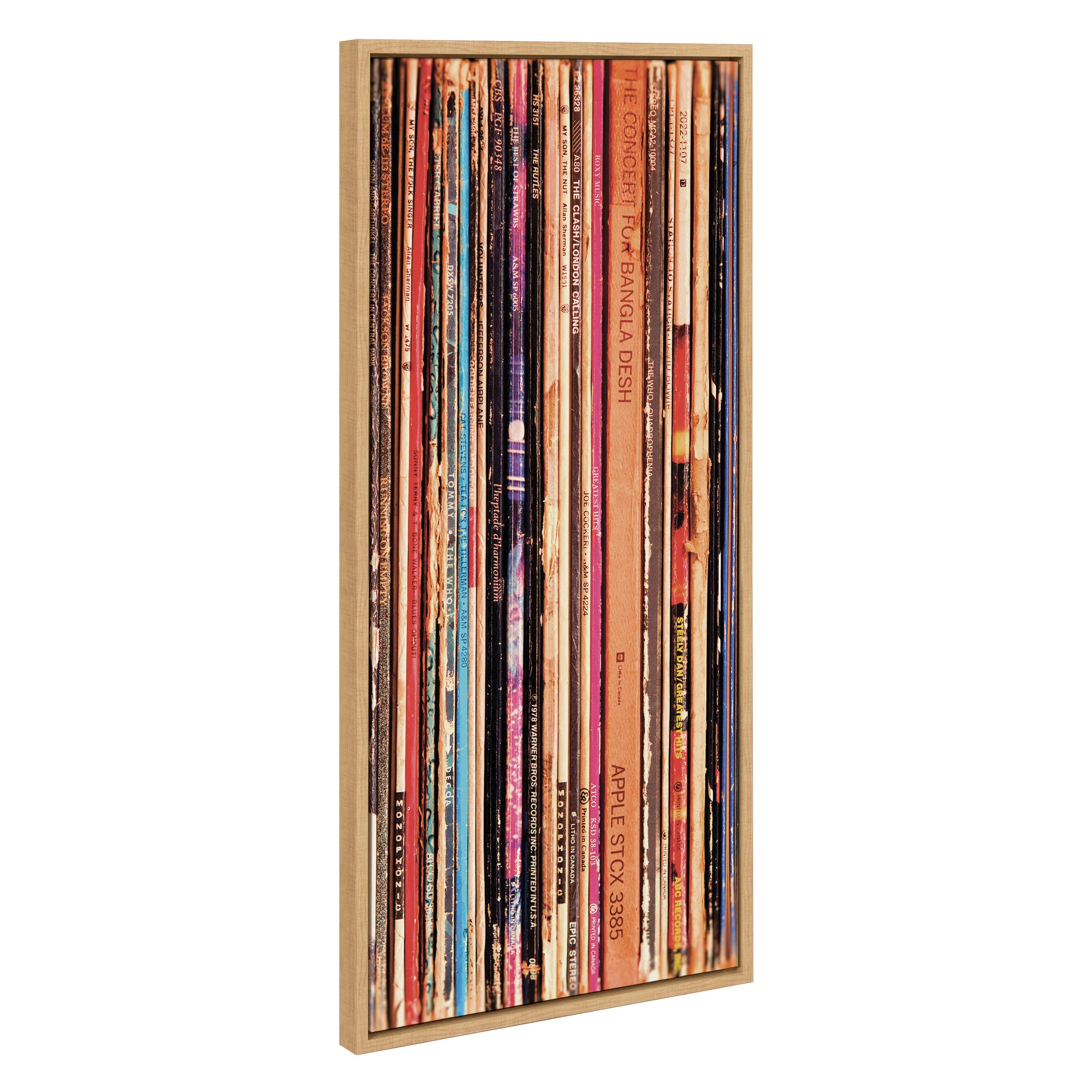 Sylvie Records Framed Canvas by Robert Cadloff of Bomobob - Image 15