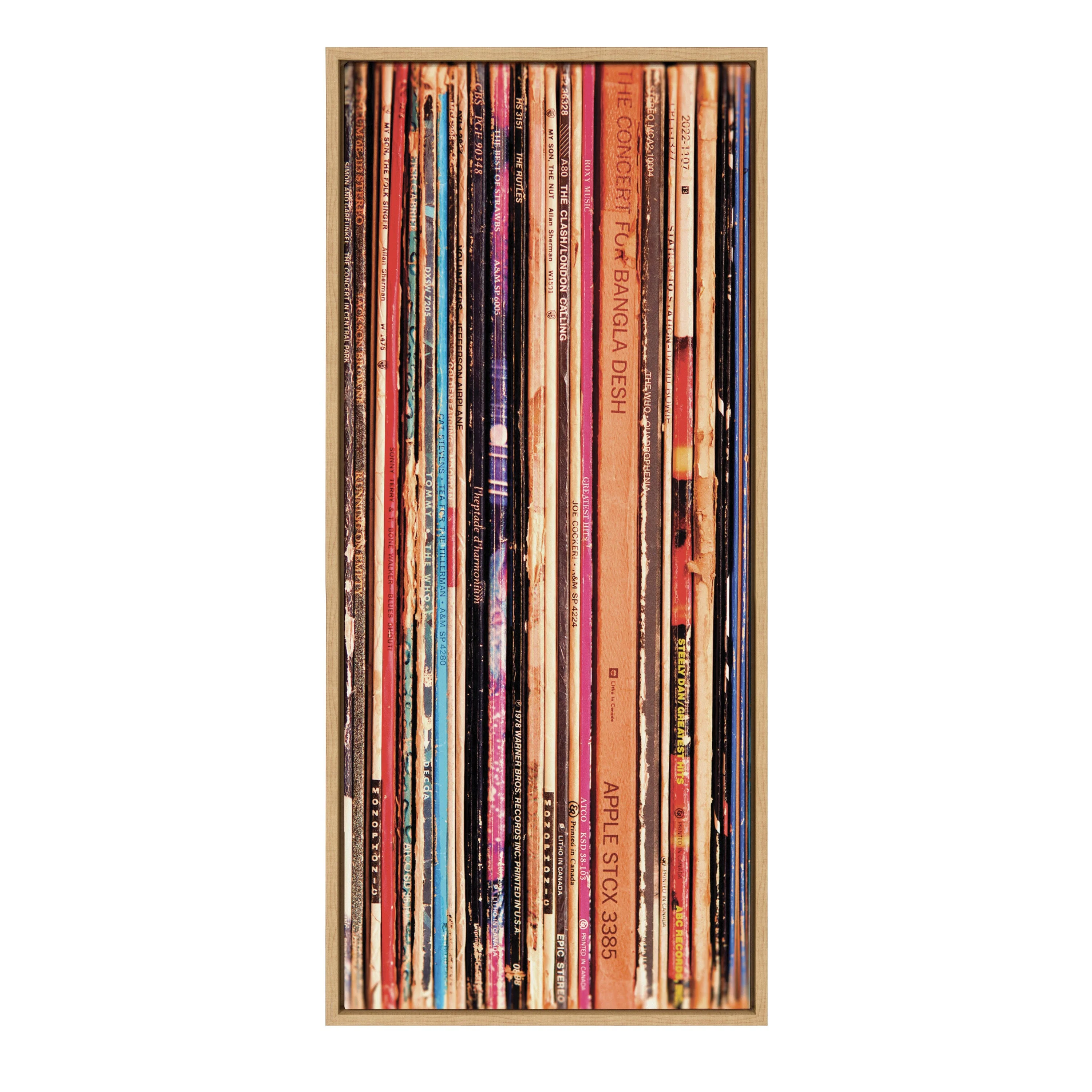 Sylvie Records Framed Canvas by Robert Cadloff of Bomobob - Image 7